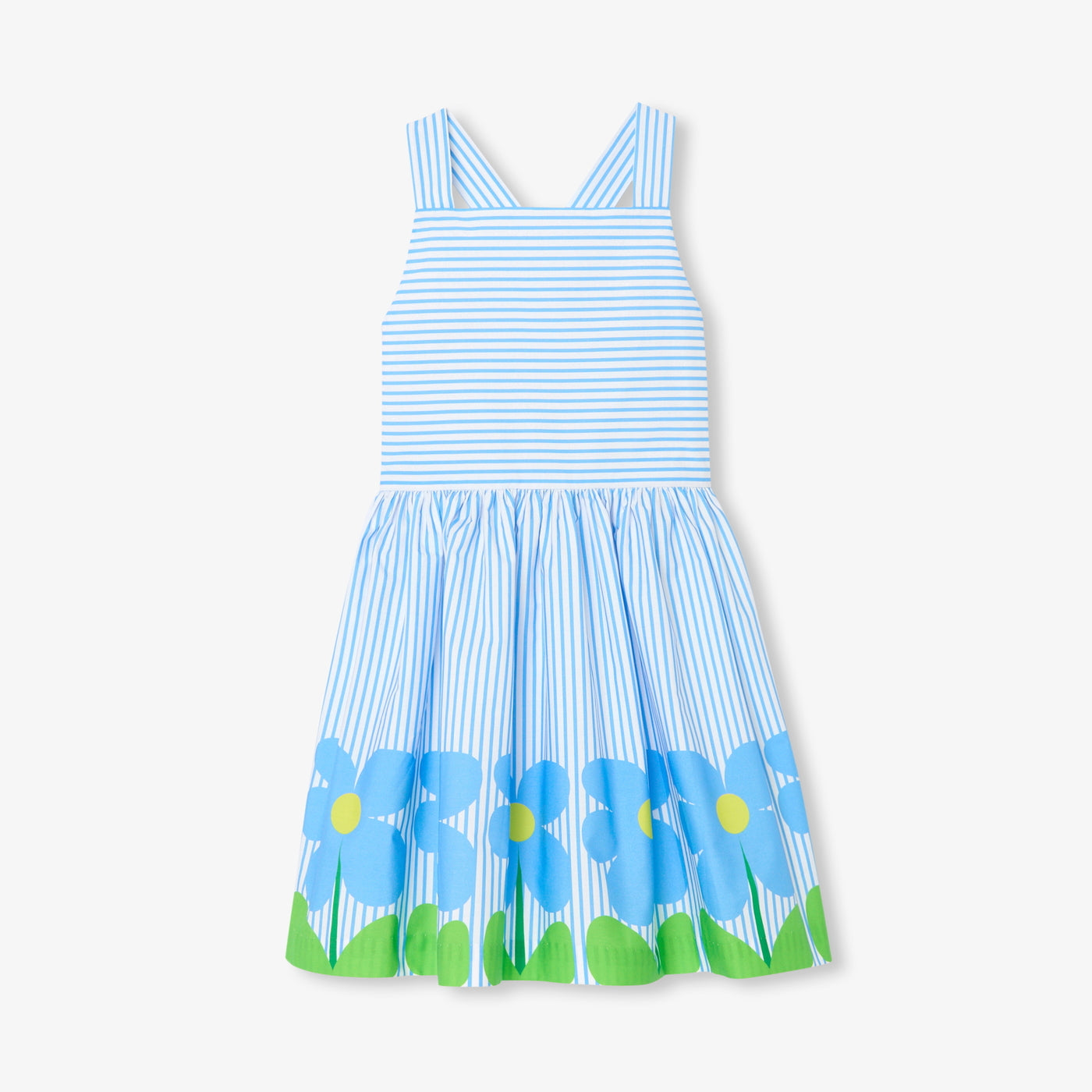 Girl cross-over back dress