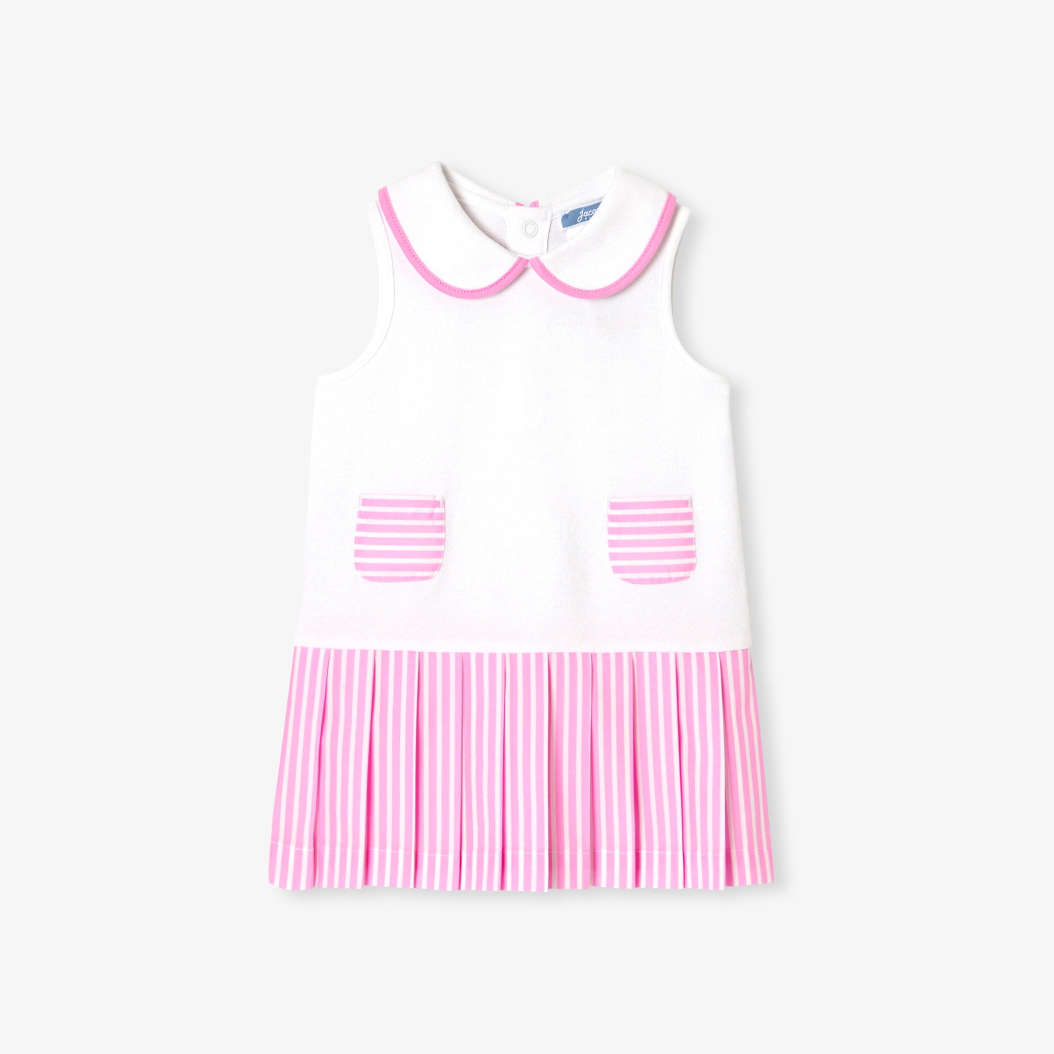 Baby girl dress in cotton piqué