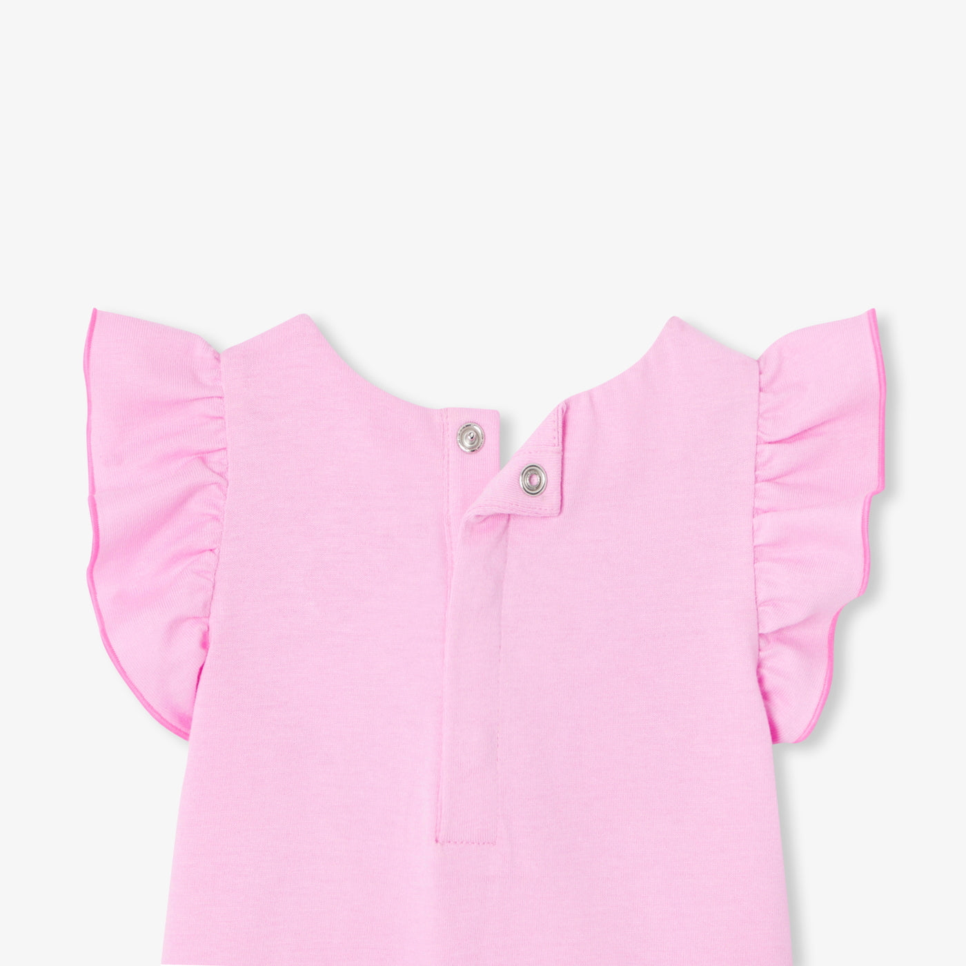 Baby girl T-shirt with ruffled sleeves