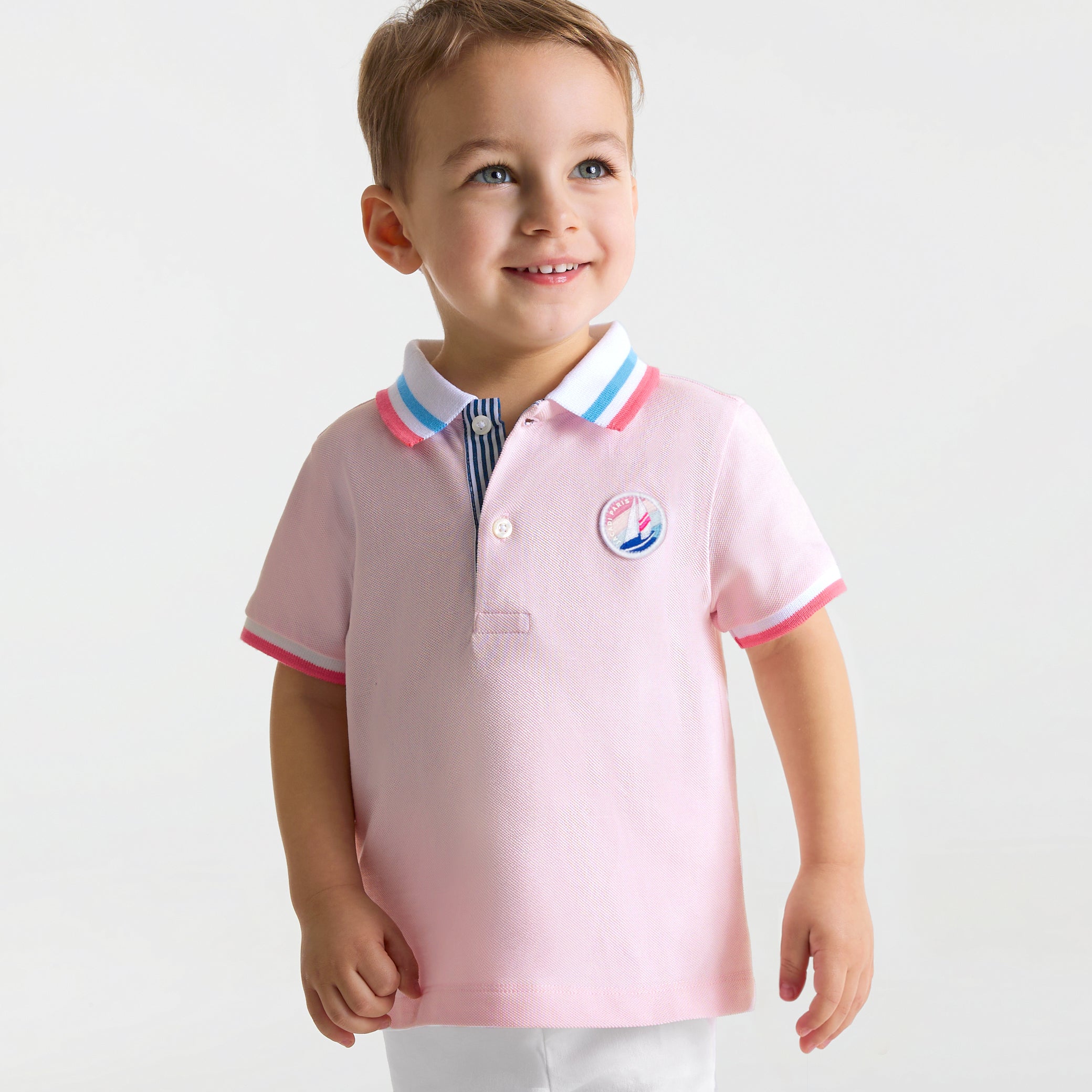 Baby boy short-sleeved polo shirt