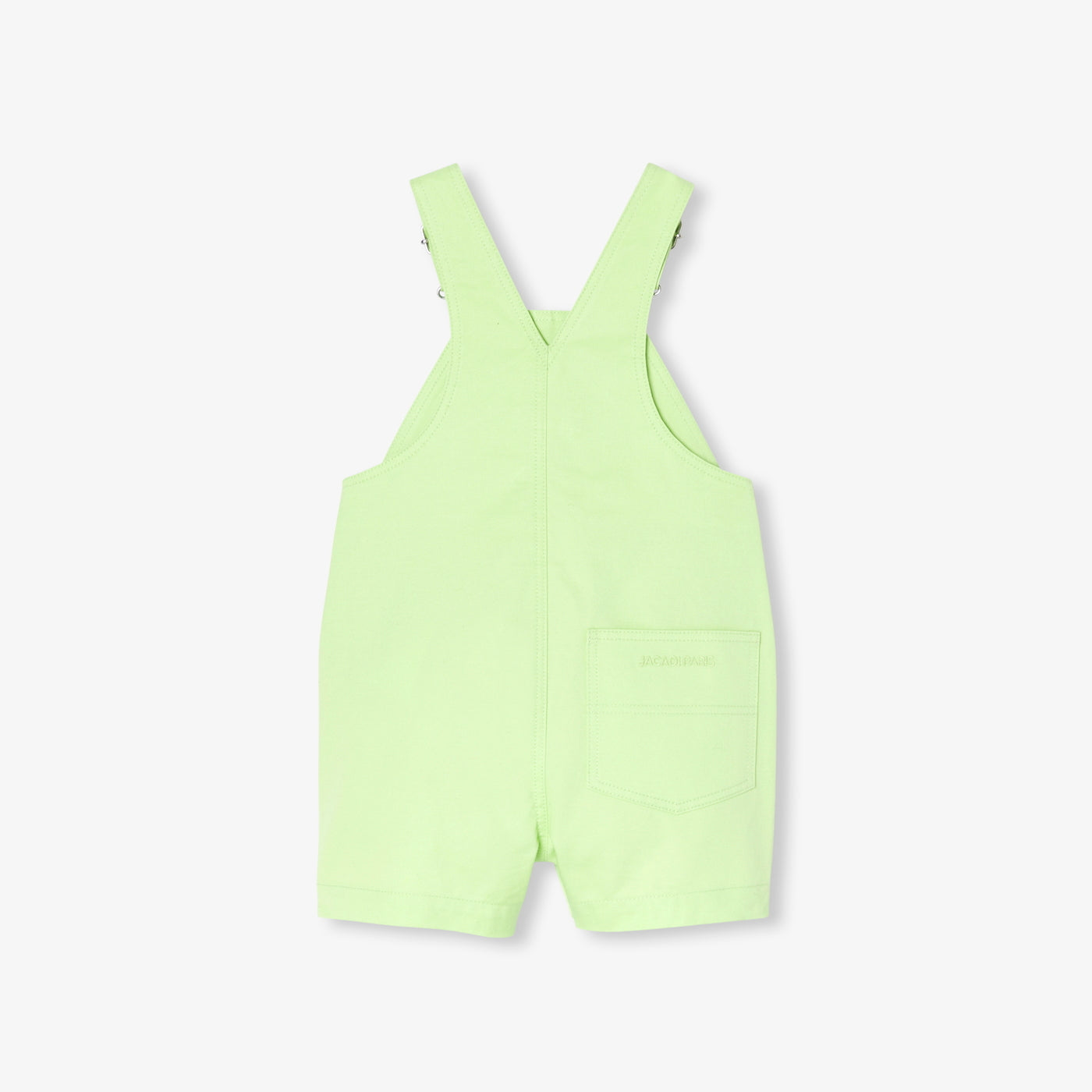 Baby boy short overalls in twill