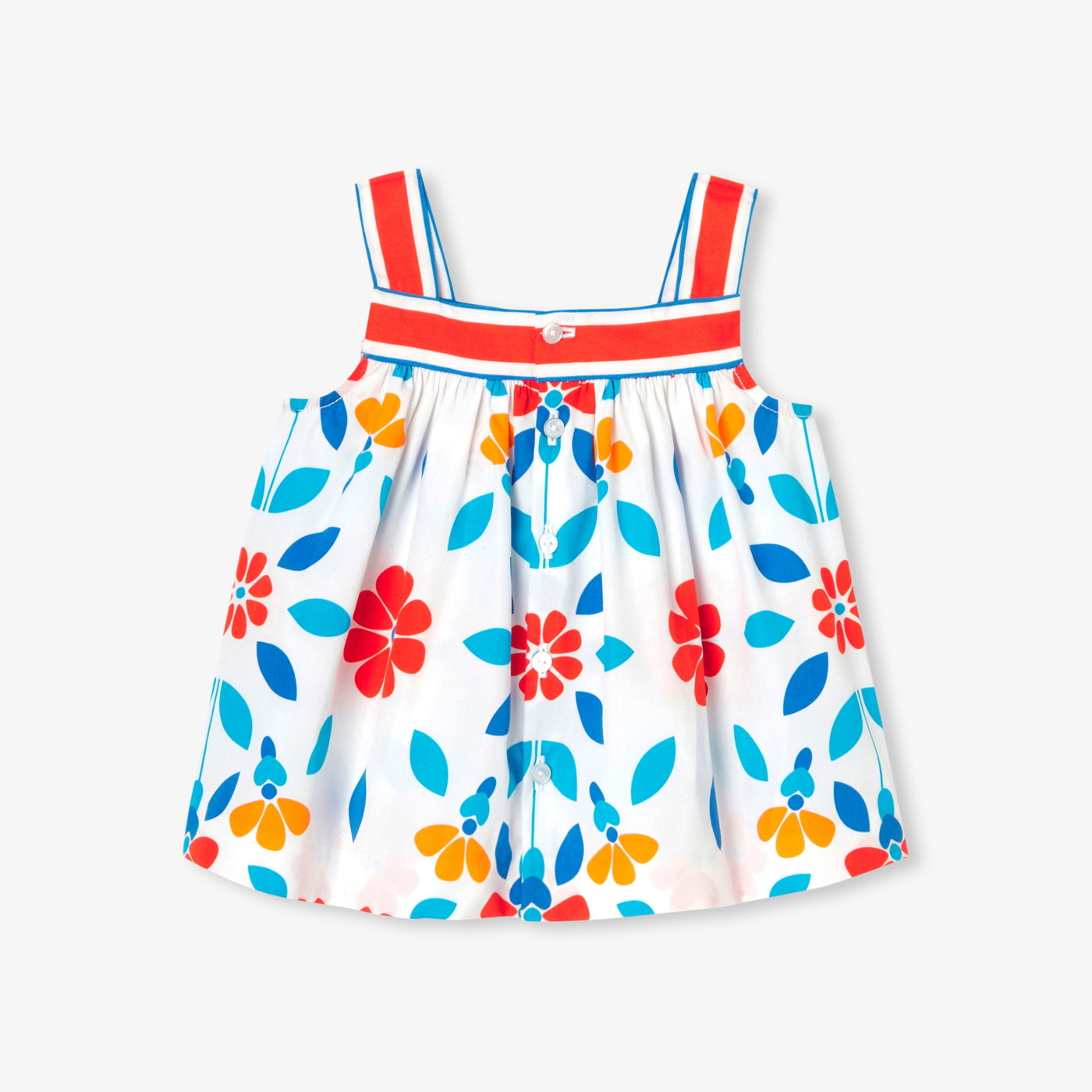 Baby girl blouse in poplin