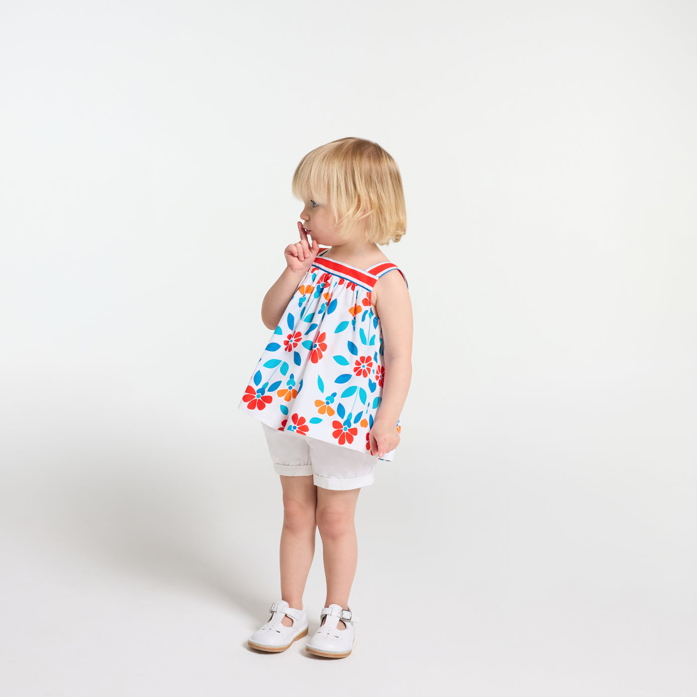 Baby girl blouse in poplin