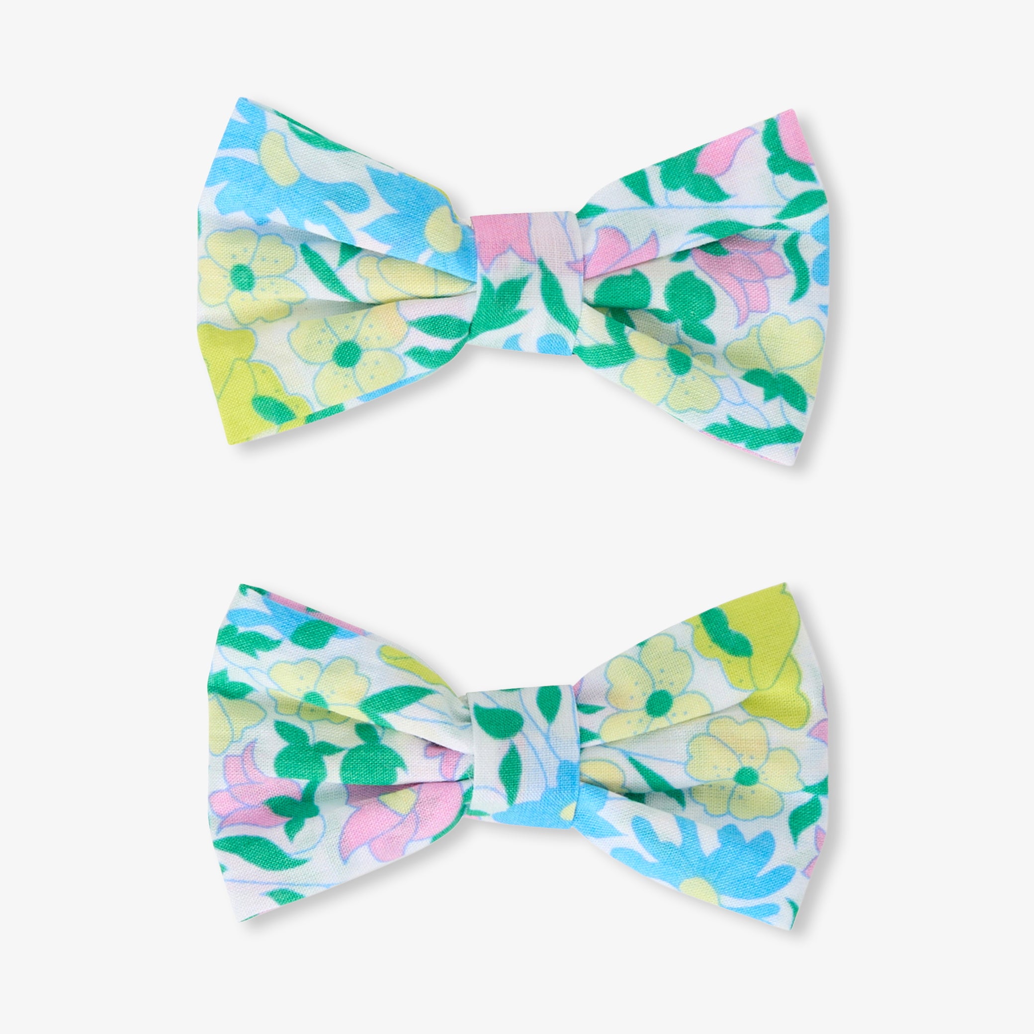 Girl duo of Liberty fabric barrettes
