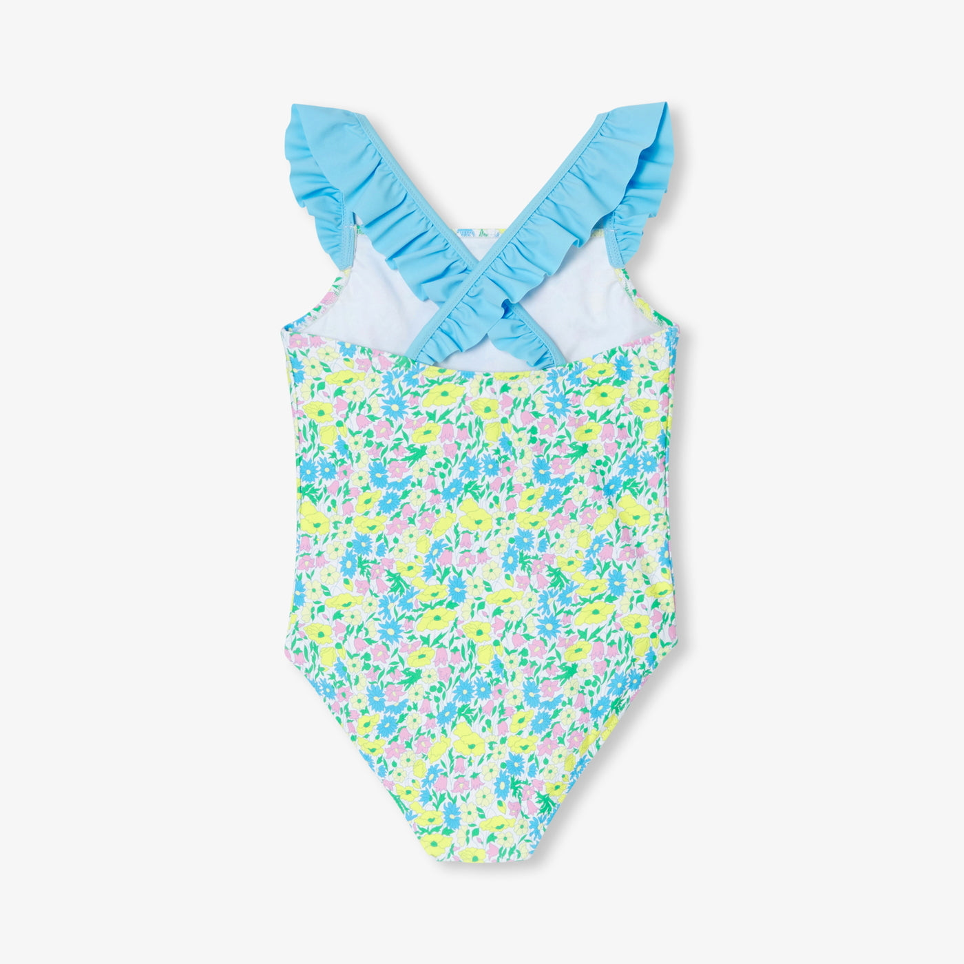 Girl 1-piece swimsuit in Liberty fabric