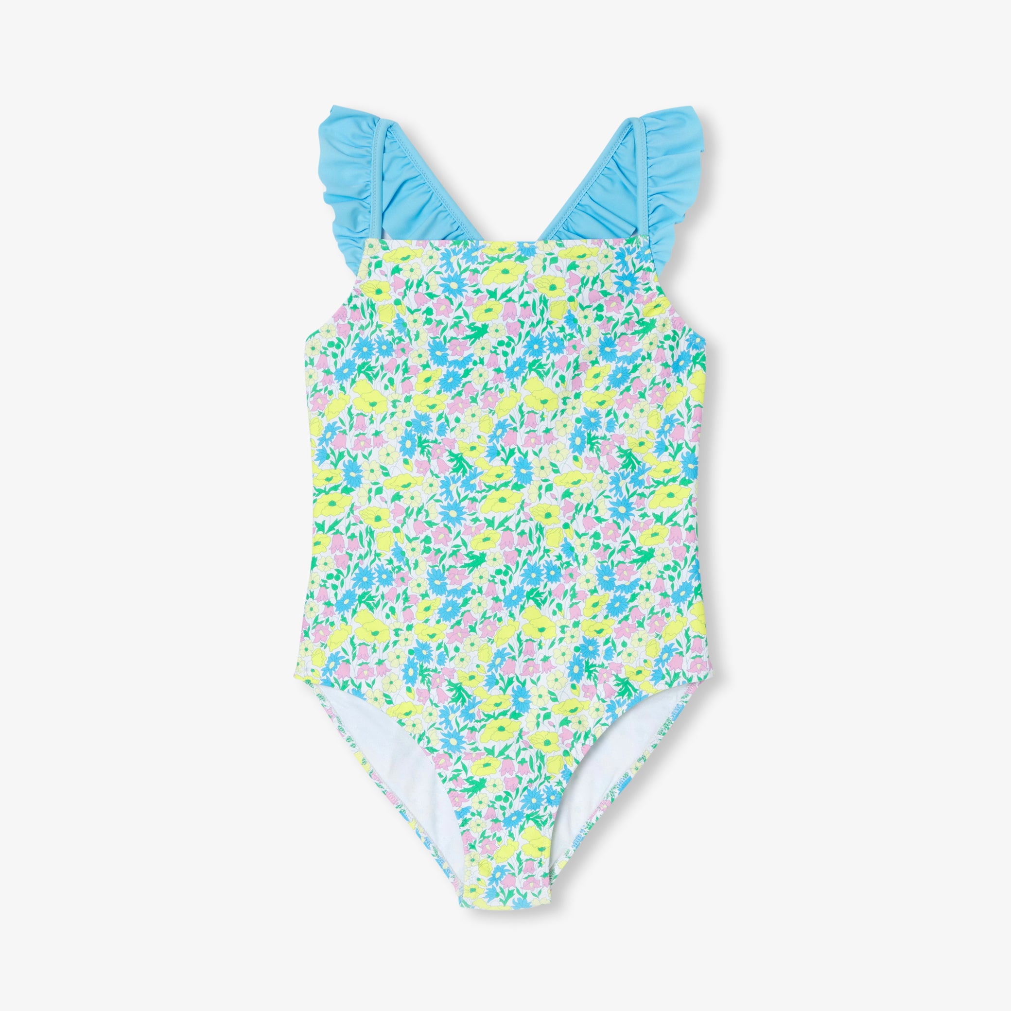 Girl 1-piece swimsuit in Liberty fabric