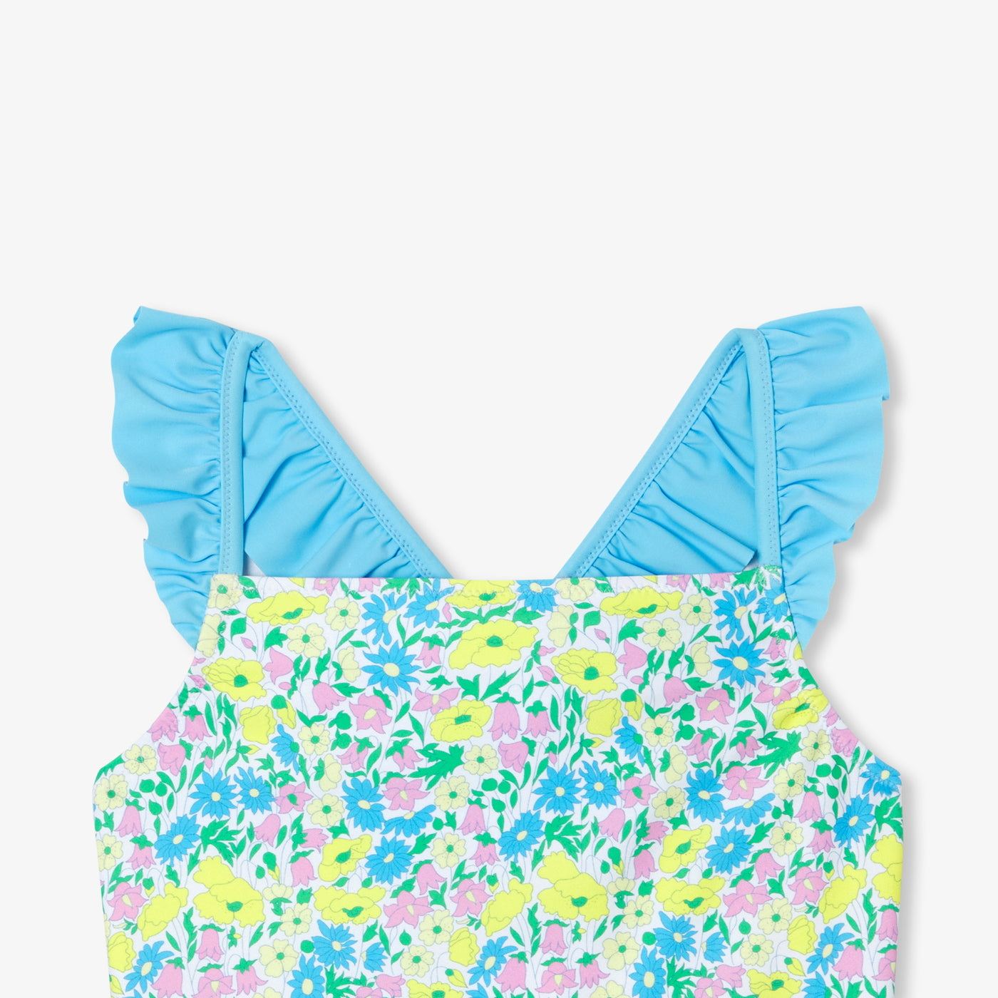 Girl 1-piece swimsuit in Liberty fabric
