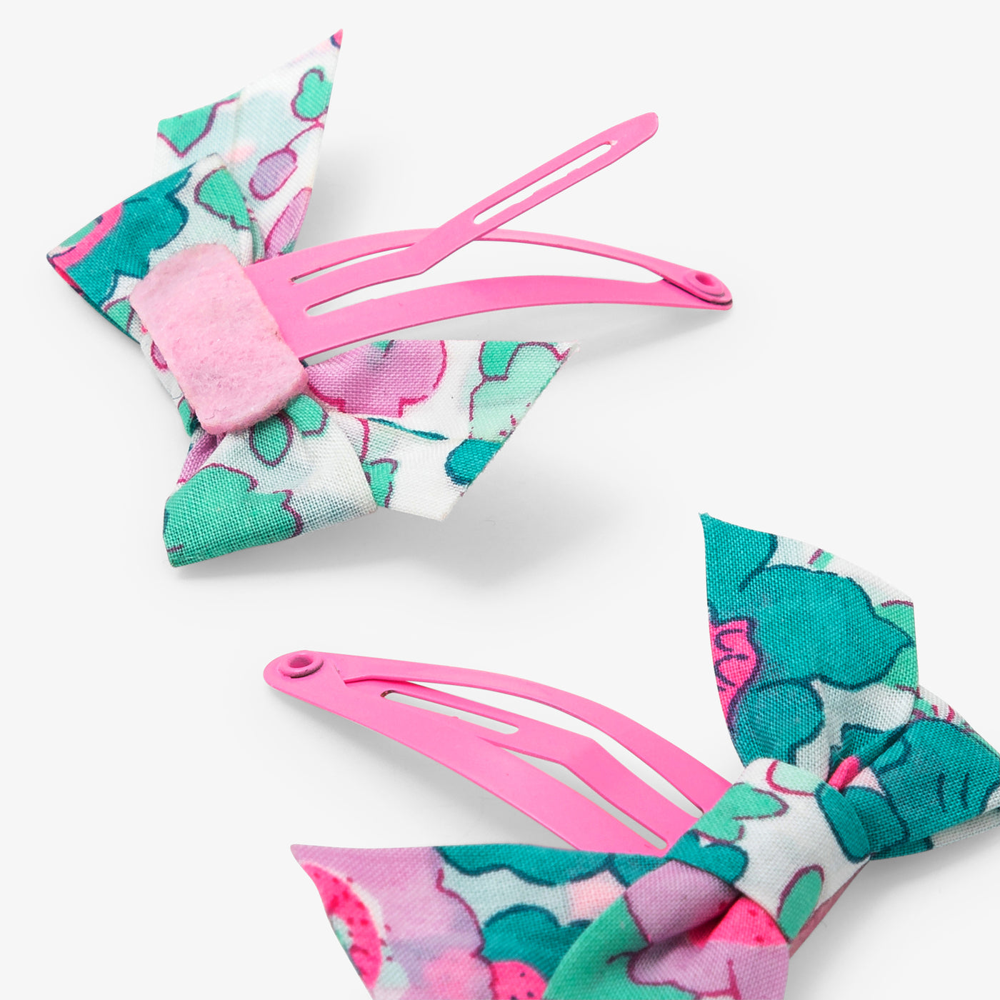Baby girl duo of Liberty fabric bow barrettes