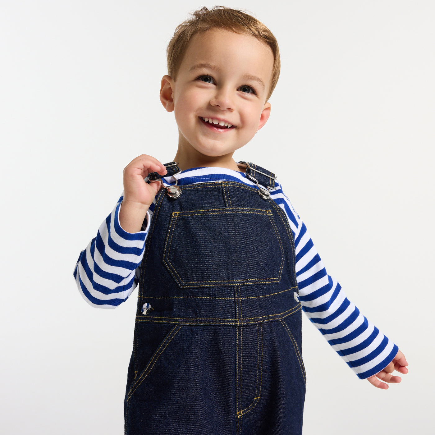 Baby boy denim overalls