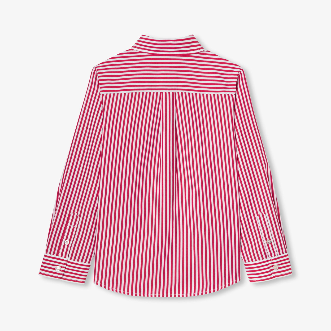 Children shirt in striped poplin