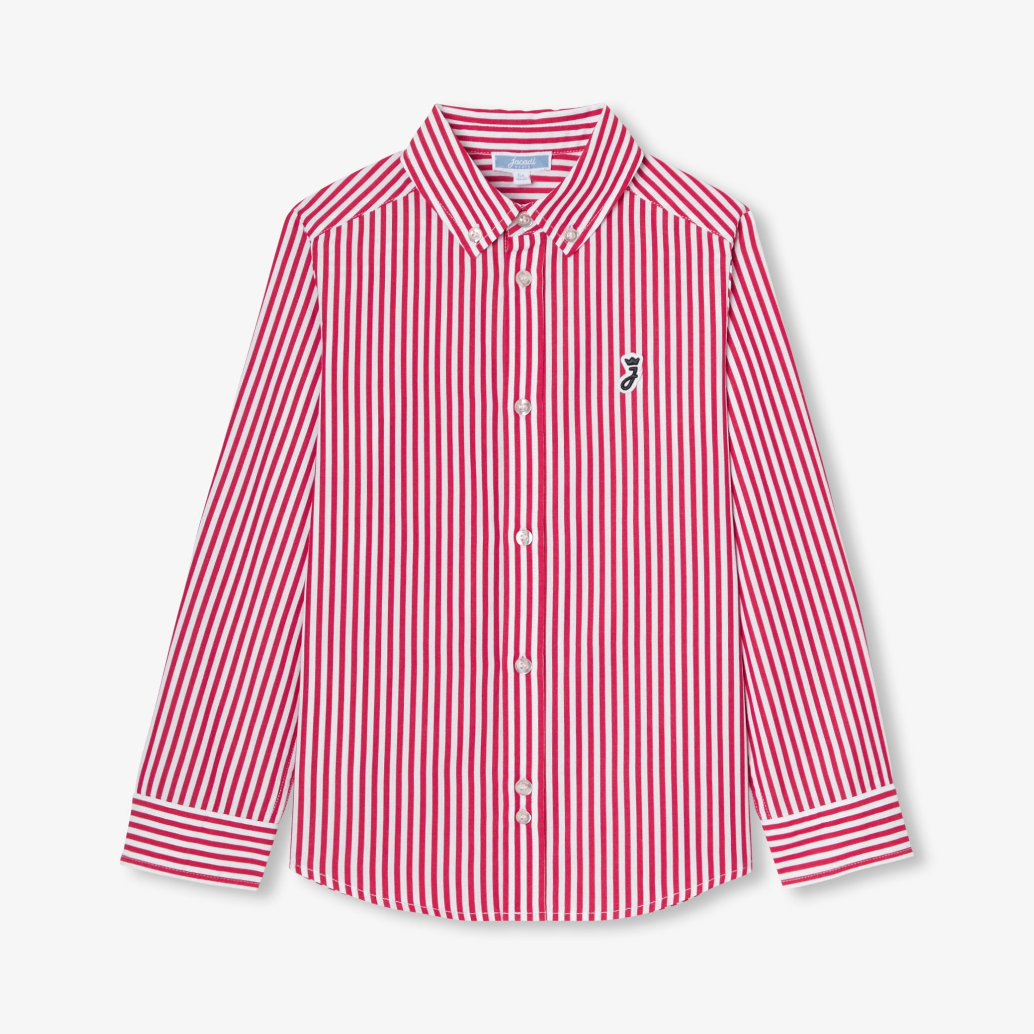 Children shirt in striped poplin