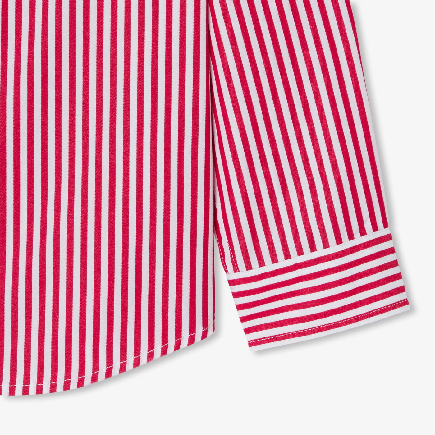 Children shirt in striped poplin
