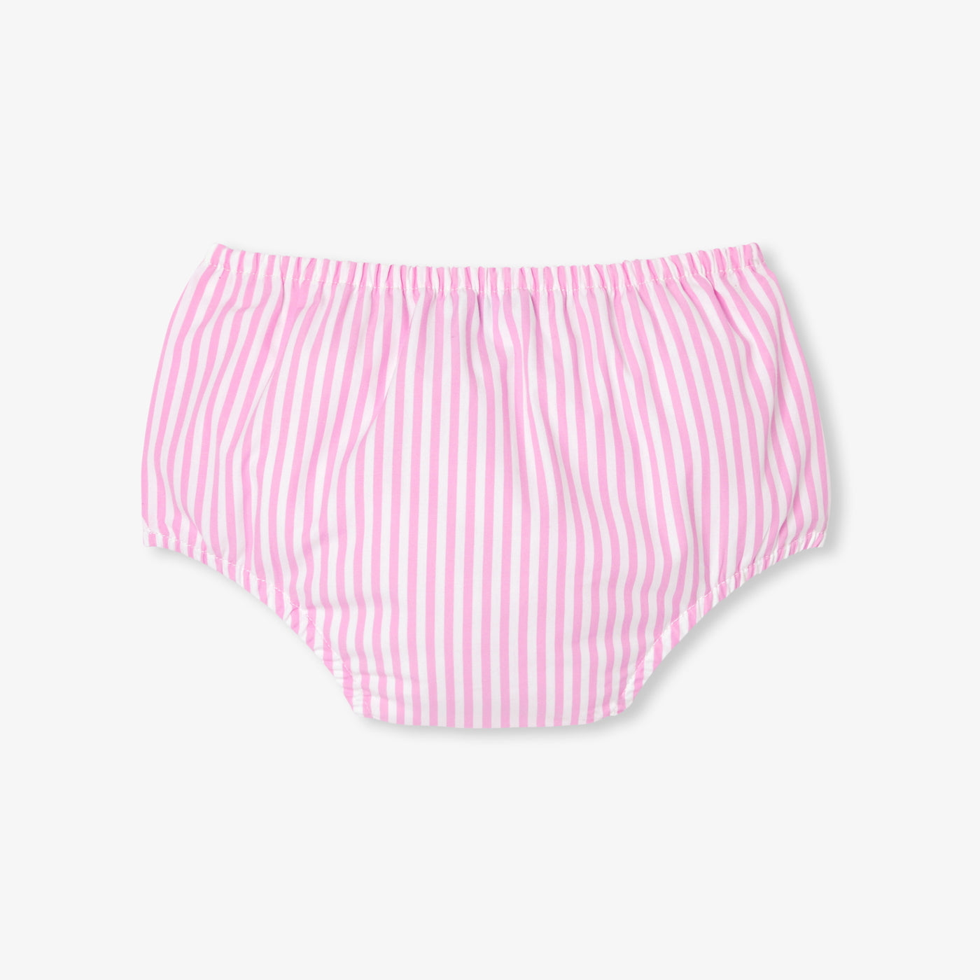 Baby girl dress in striped poplin