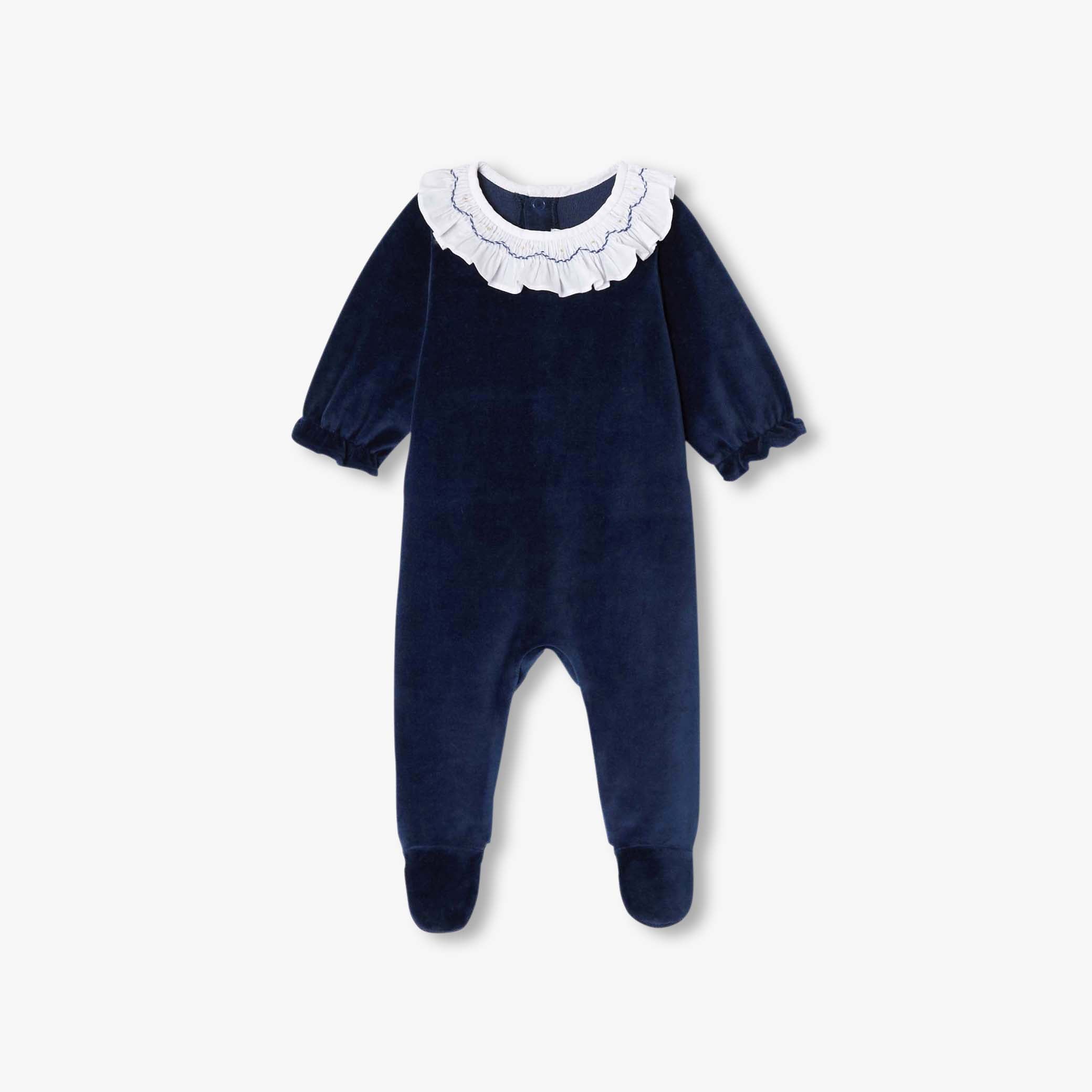 Baby girl velvet pyjamas