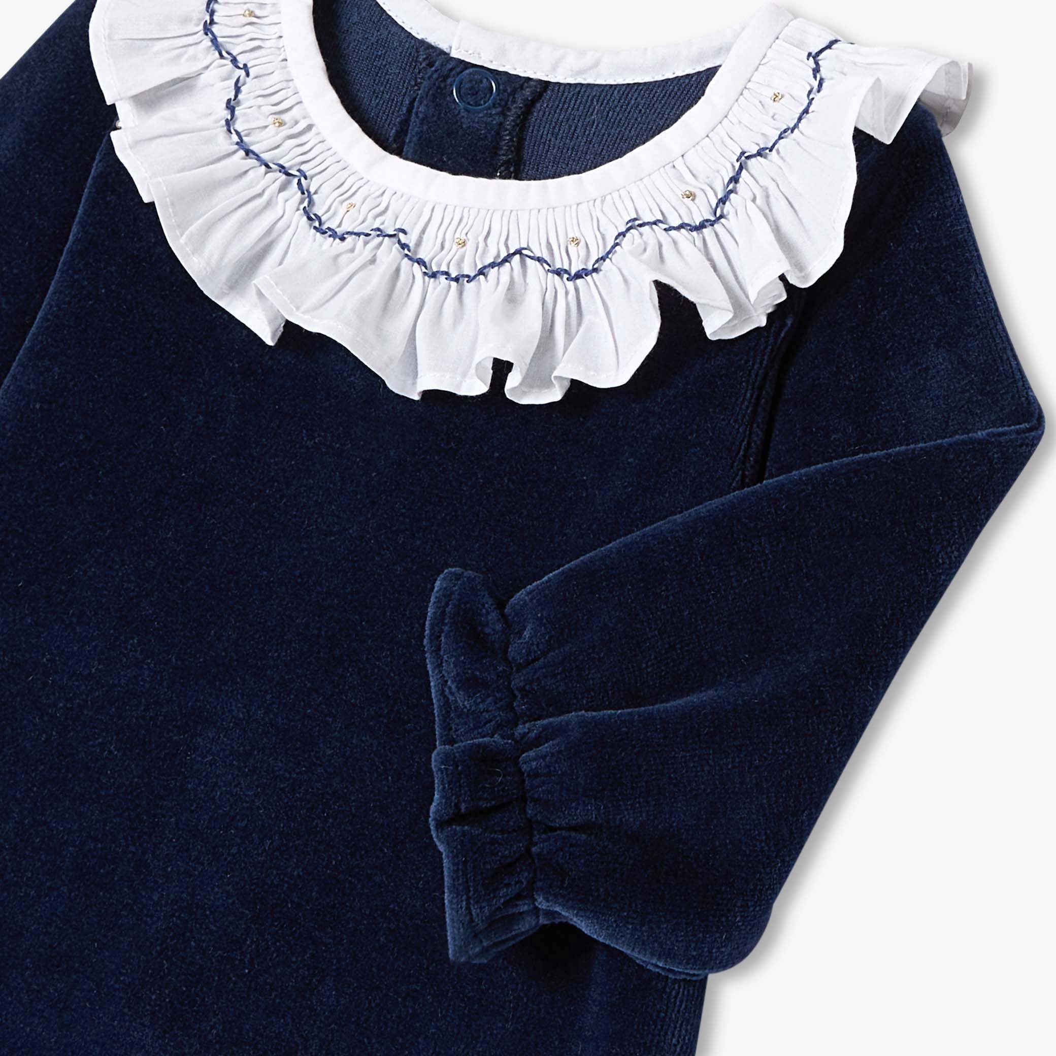 Baby girl velvet pyjamas