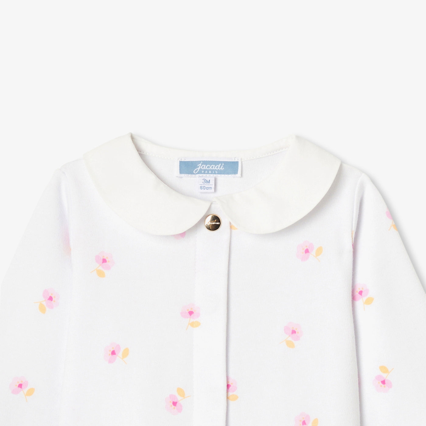Baby girl pyjamas in cotton interlock