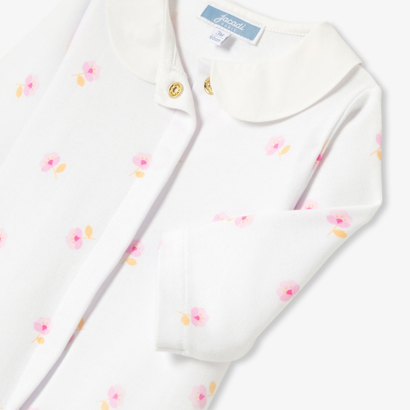 Baby girl pyjamas in cotton interlock