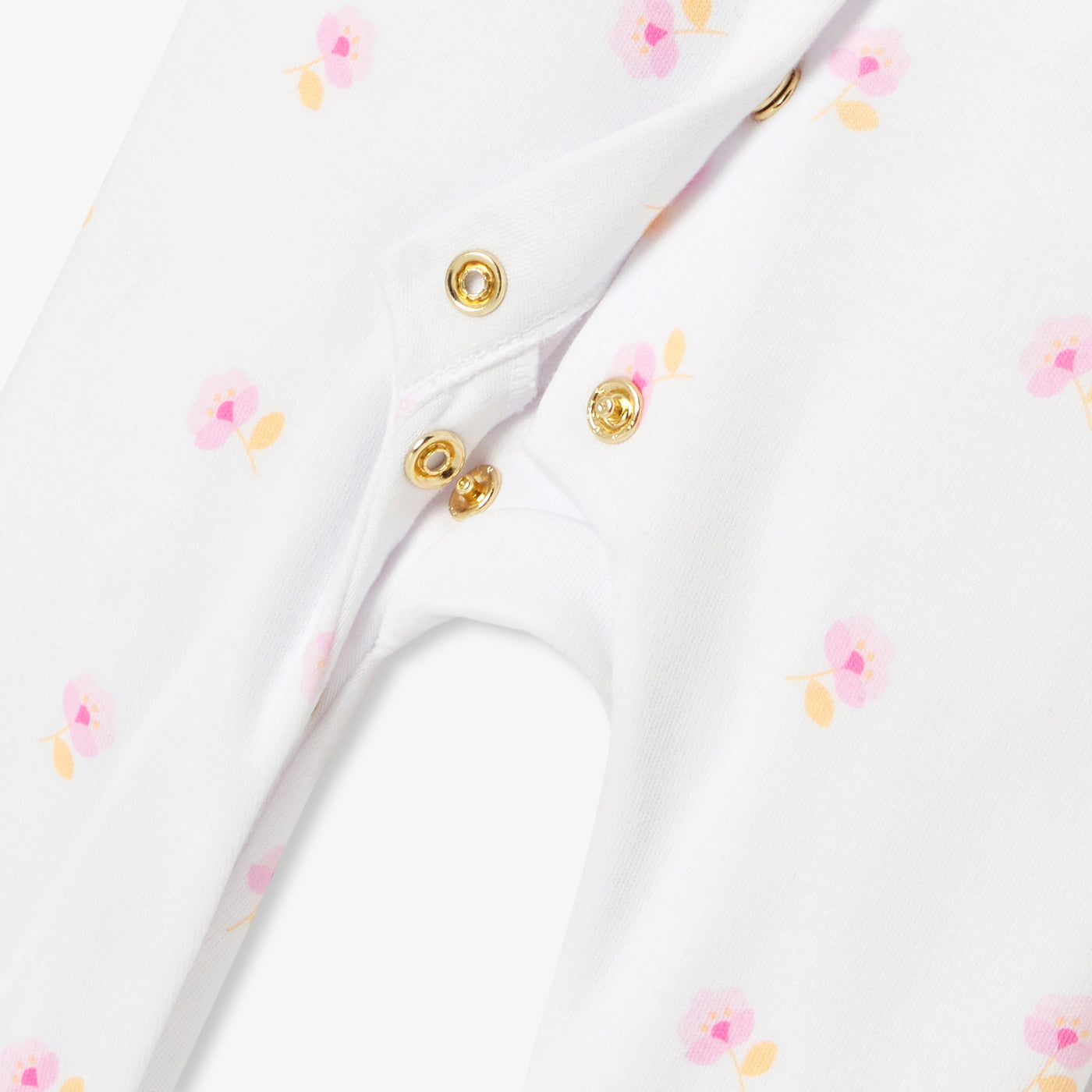 Baby girl pyjamas in cotton interlock