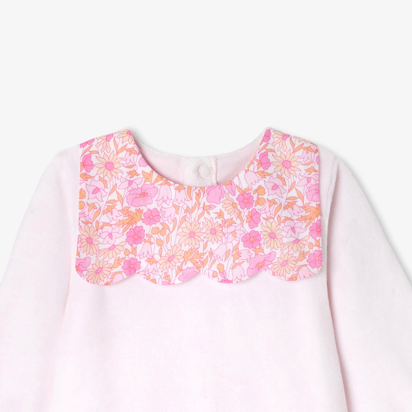 Baby girl velvet pyjamas