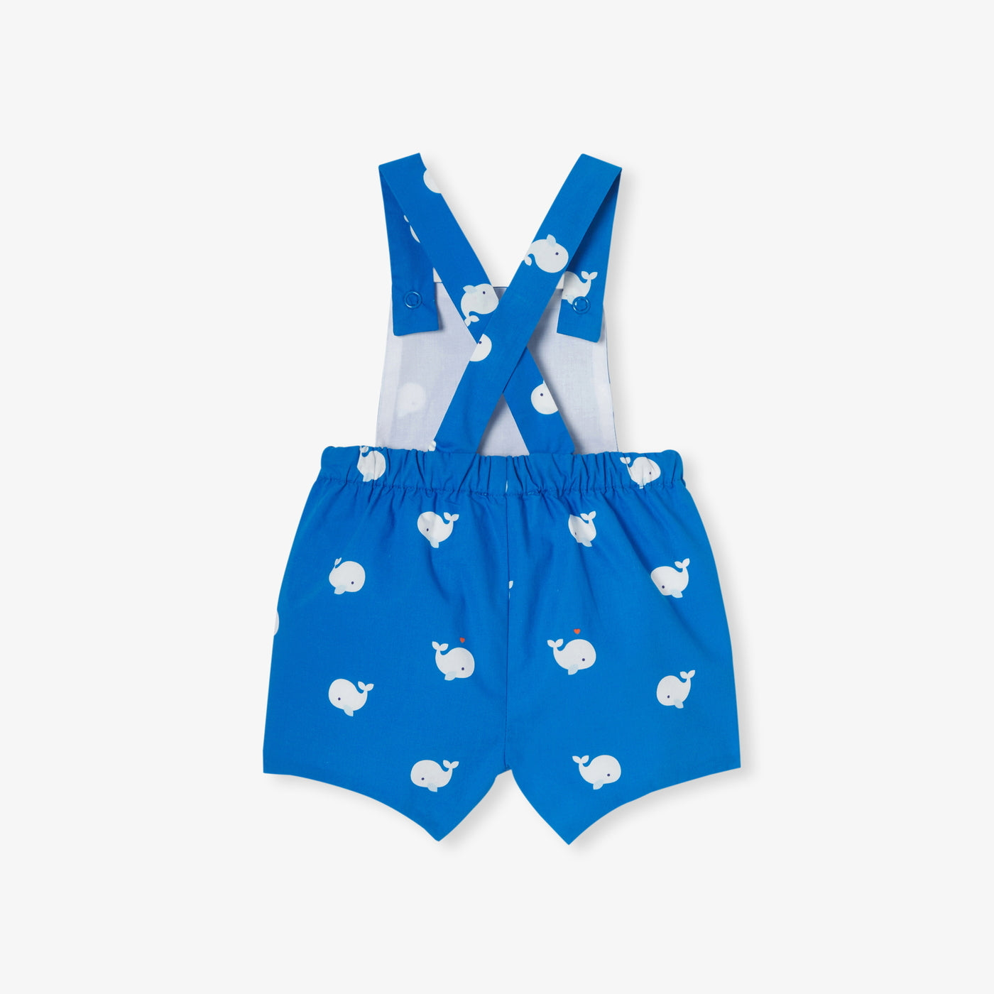 Baby short poplin overalls