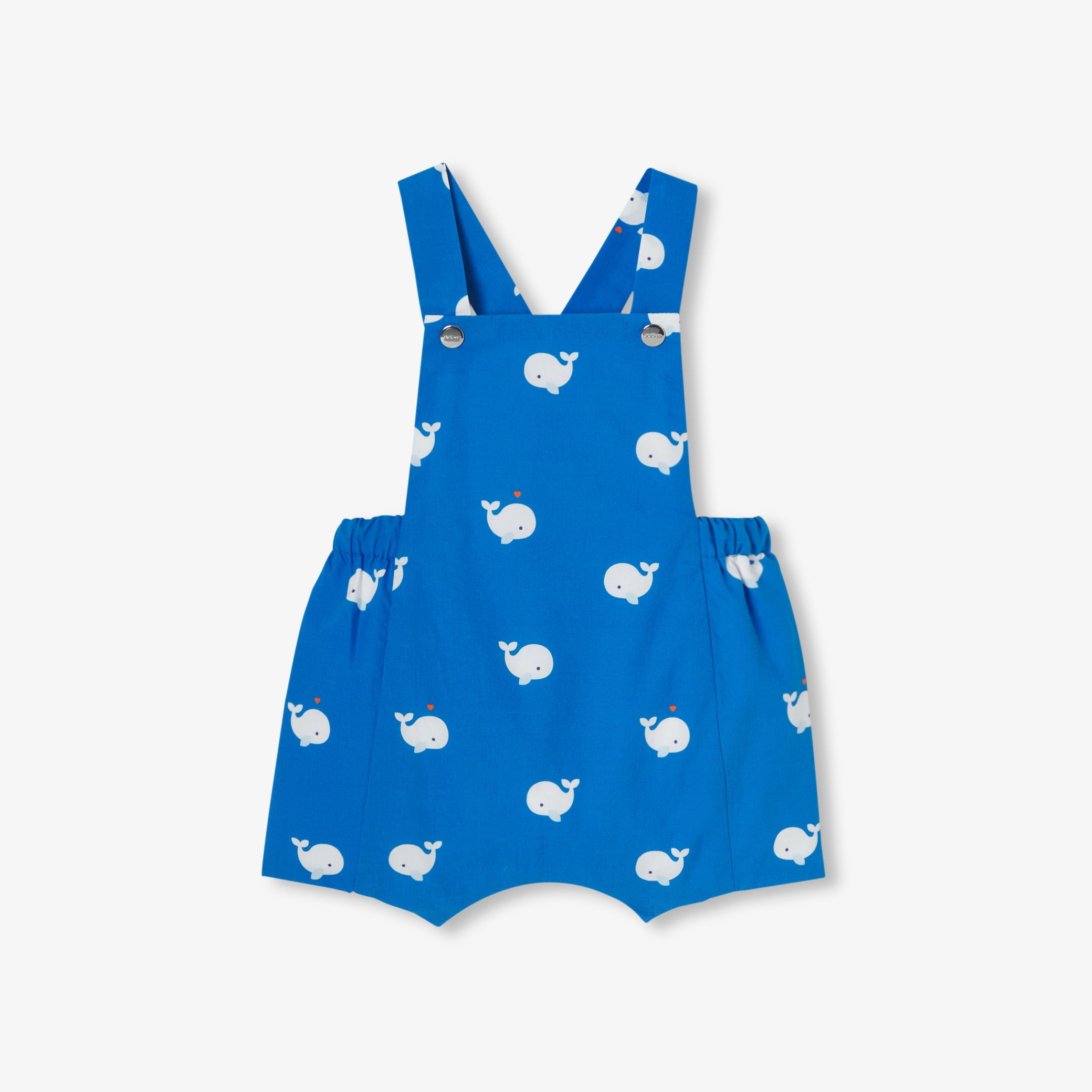 Baby short poplin overalls
