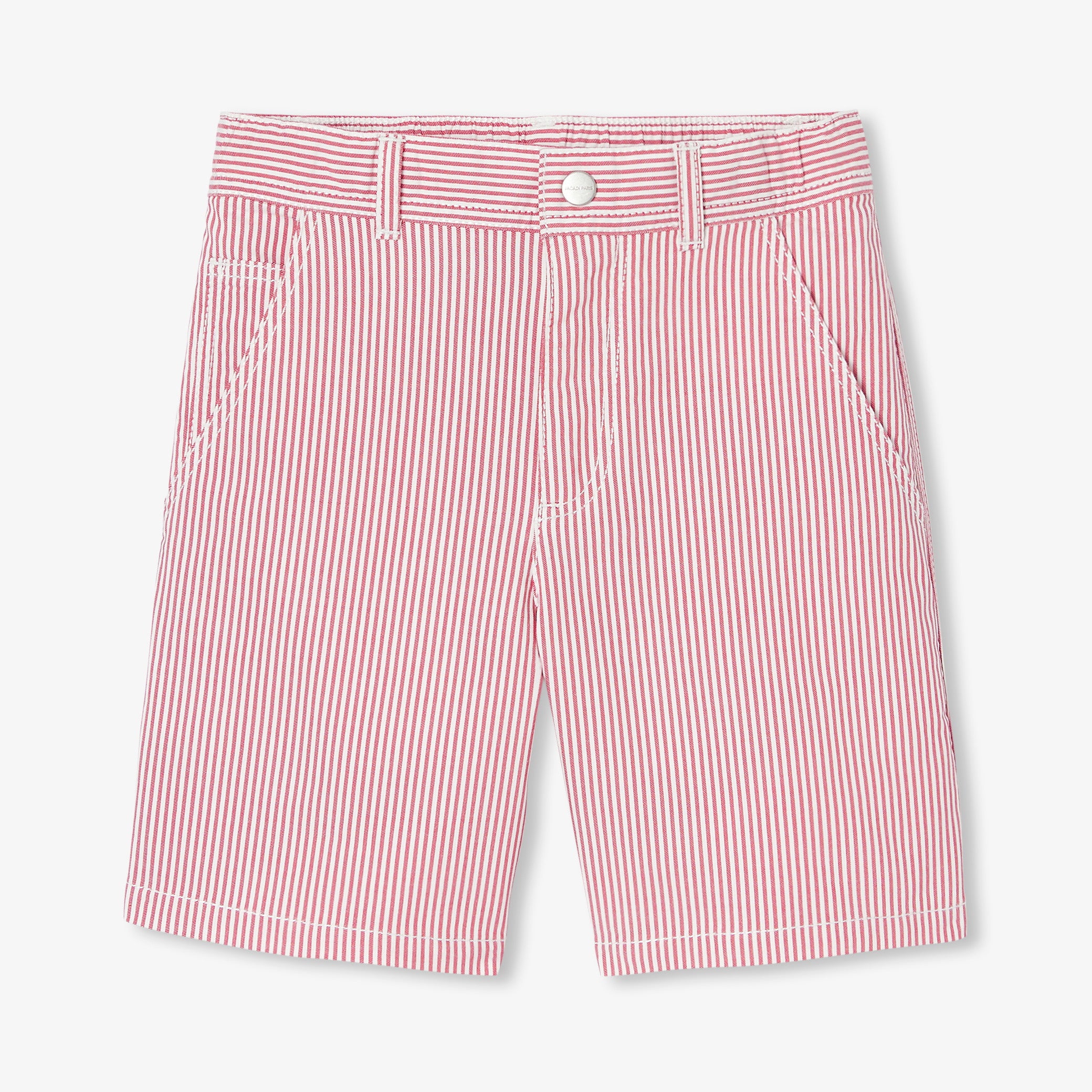 Boy Bermuda shorts in striped twill