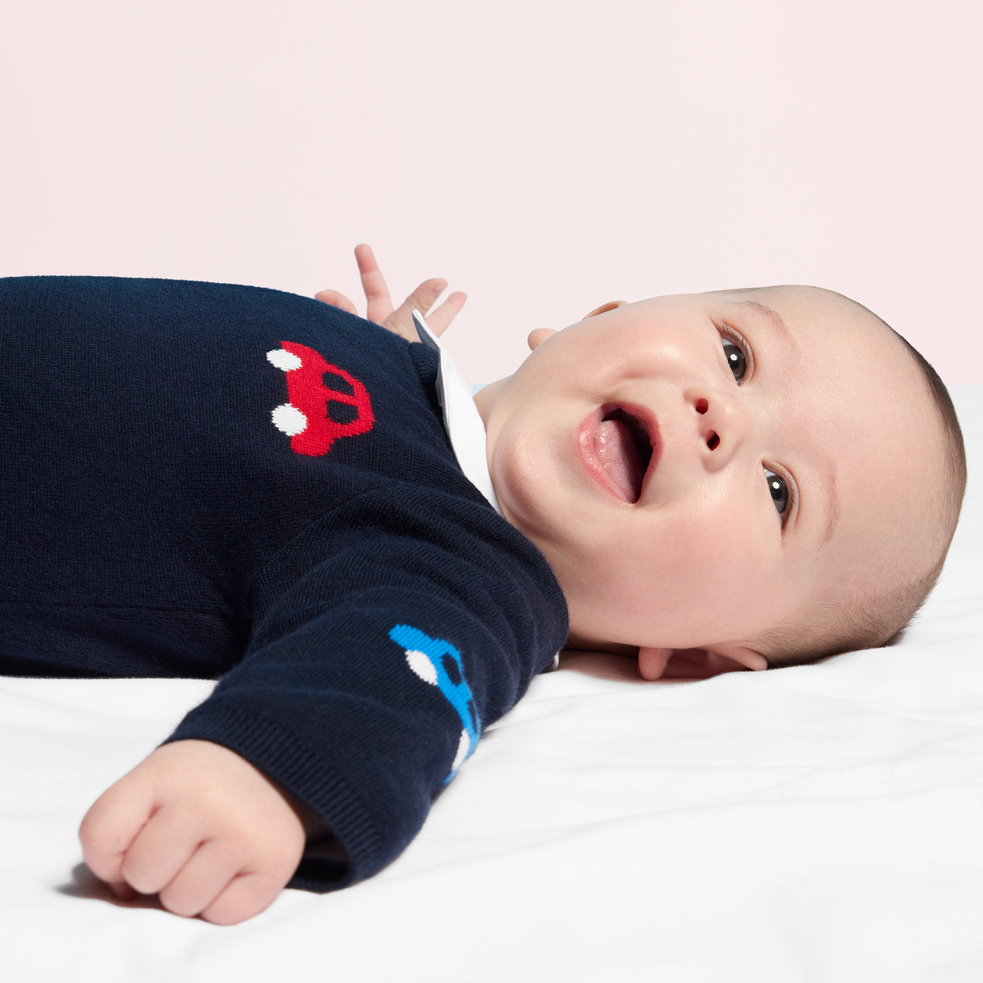 Baby boy knit jumpsuit