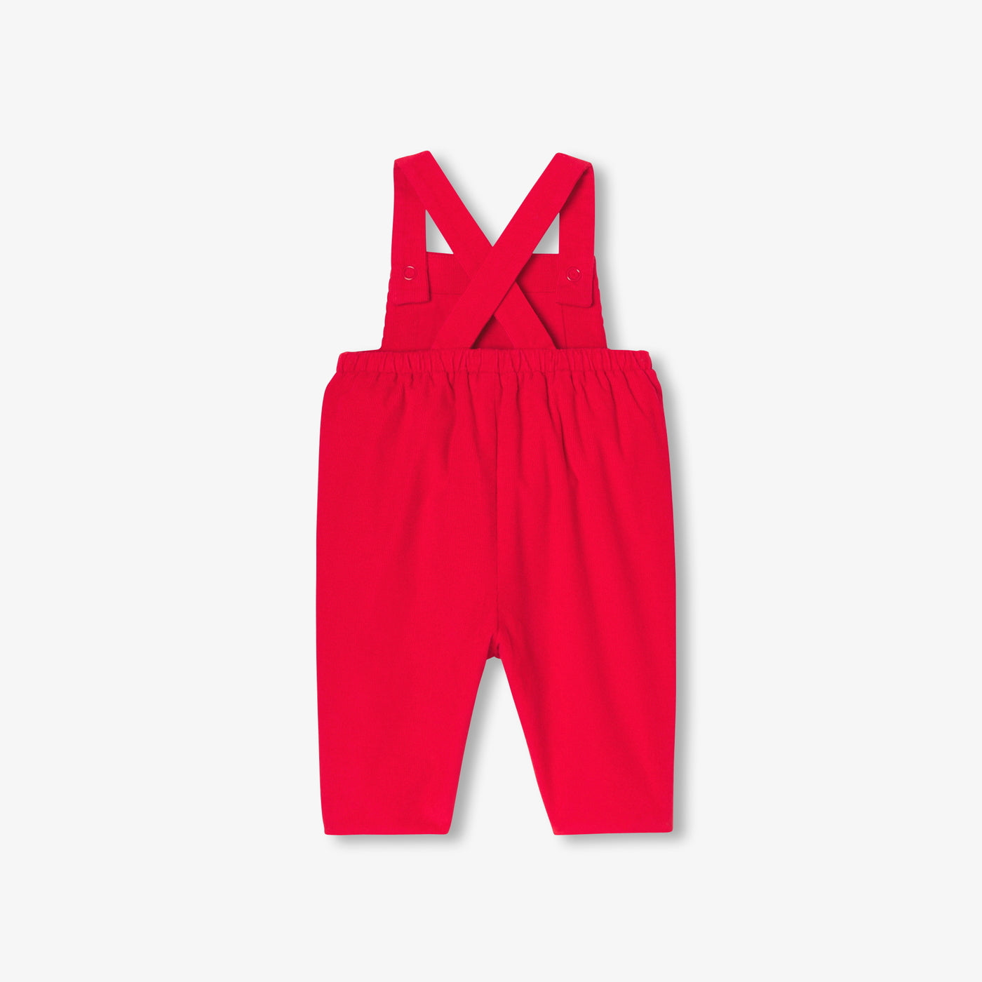 Baby boy velvet overalls