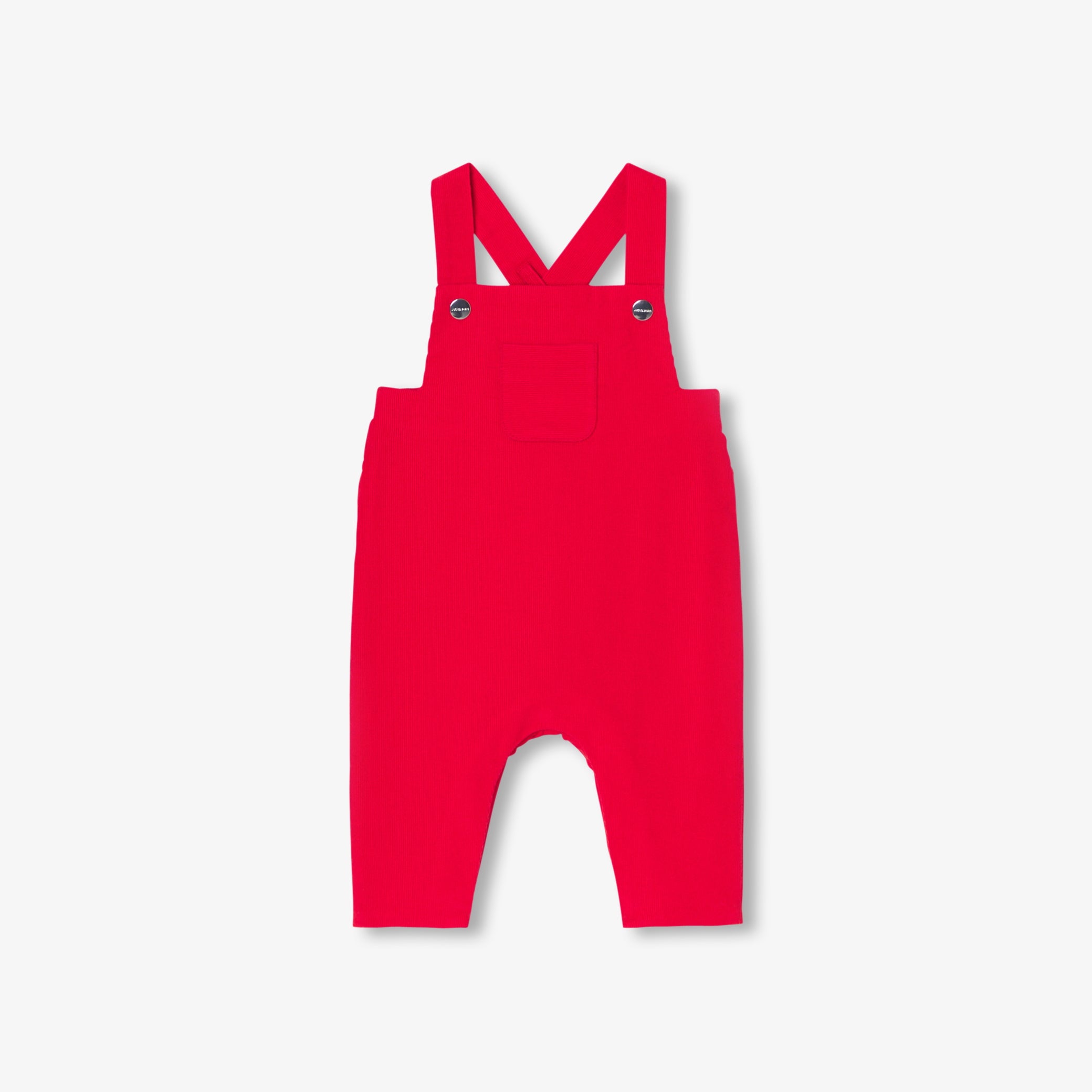 Baby boy velvet overalls