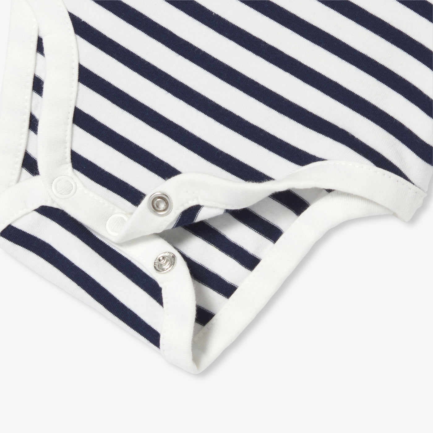 Baby bodysuit in striped jersey