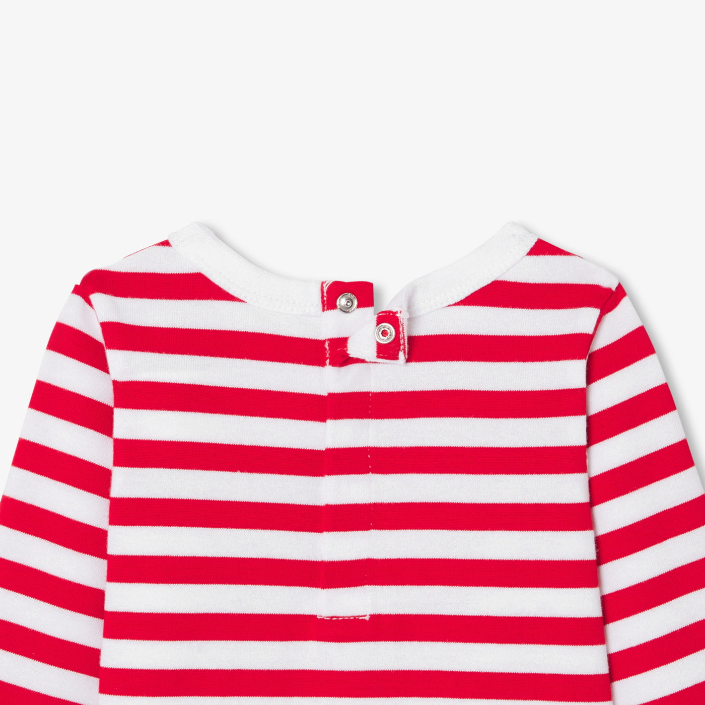 Marinière bébé fille en jersey épais