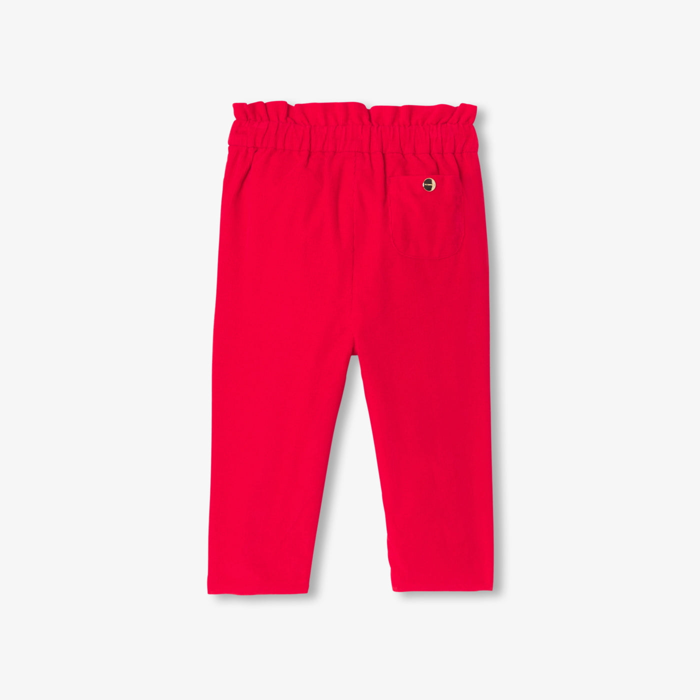 Baby girl trousers in milleraies velvet