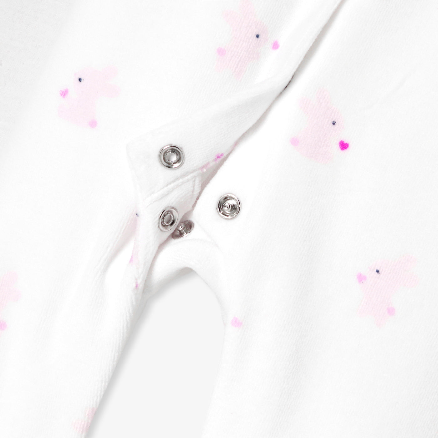 Baby girl velvet bunny pyjamas