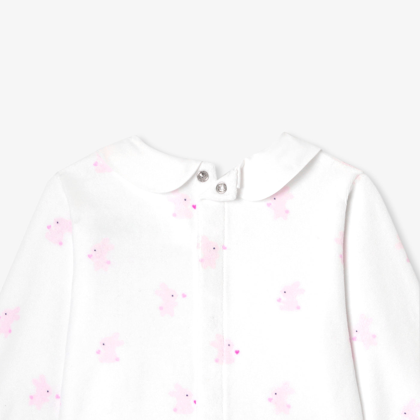 Baby girl velvet bunny pyjamas
