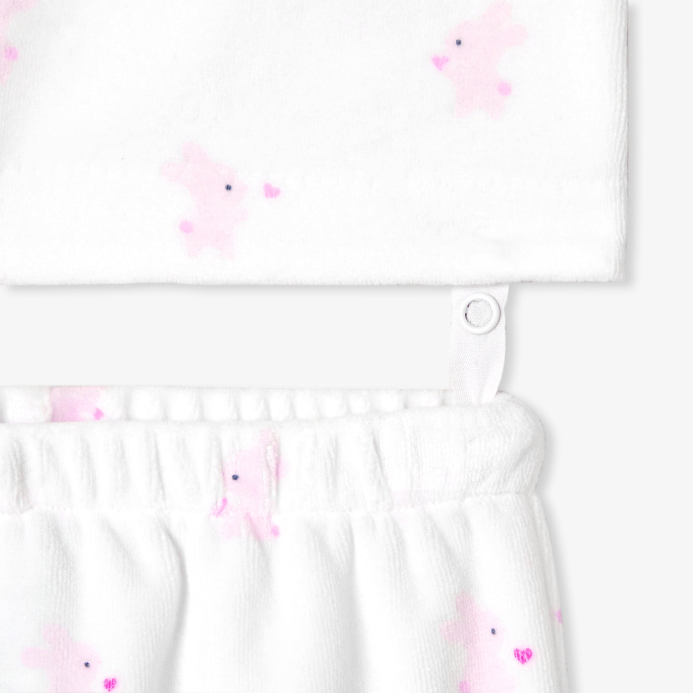 Baby girl velvet bunny pyjamas