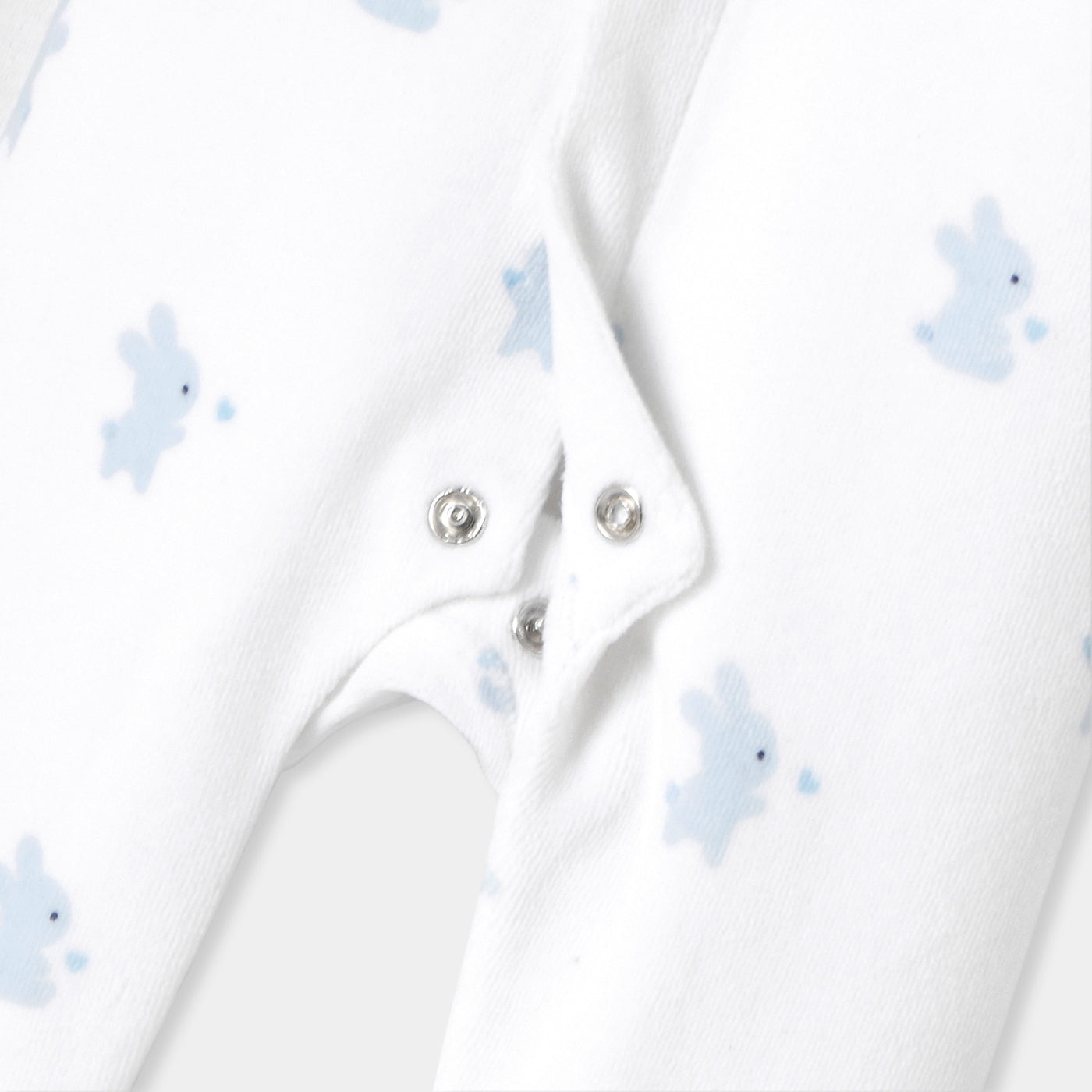 Baby boy velvet pyjamas with bunny motif