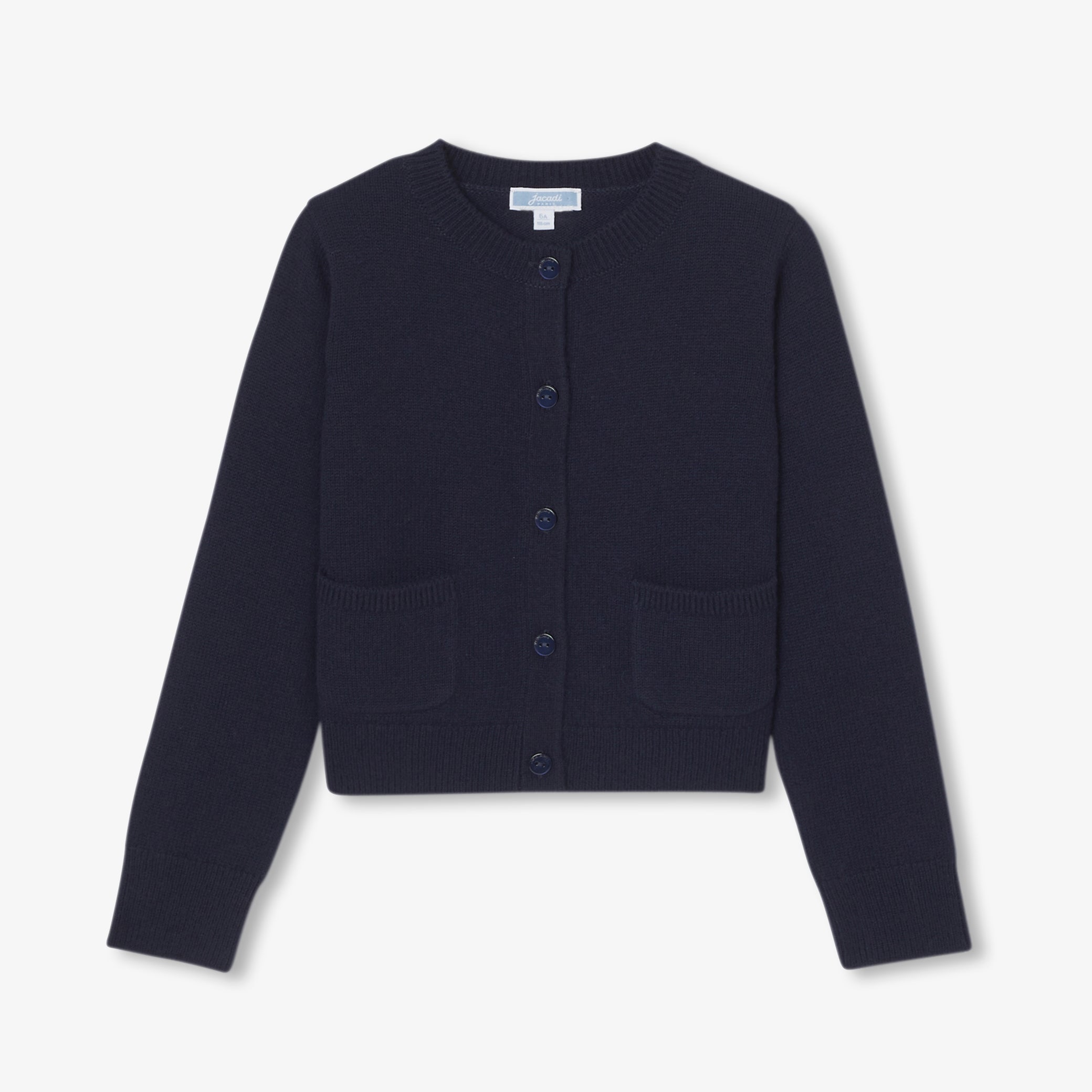 Girl wool and cashmere cardigan