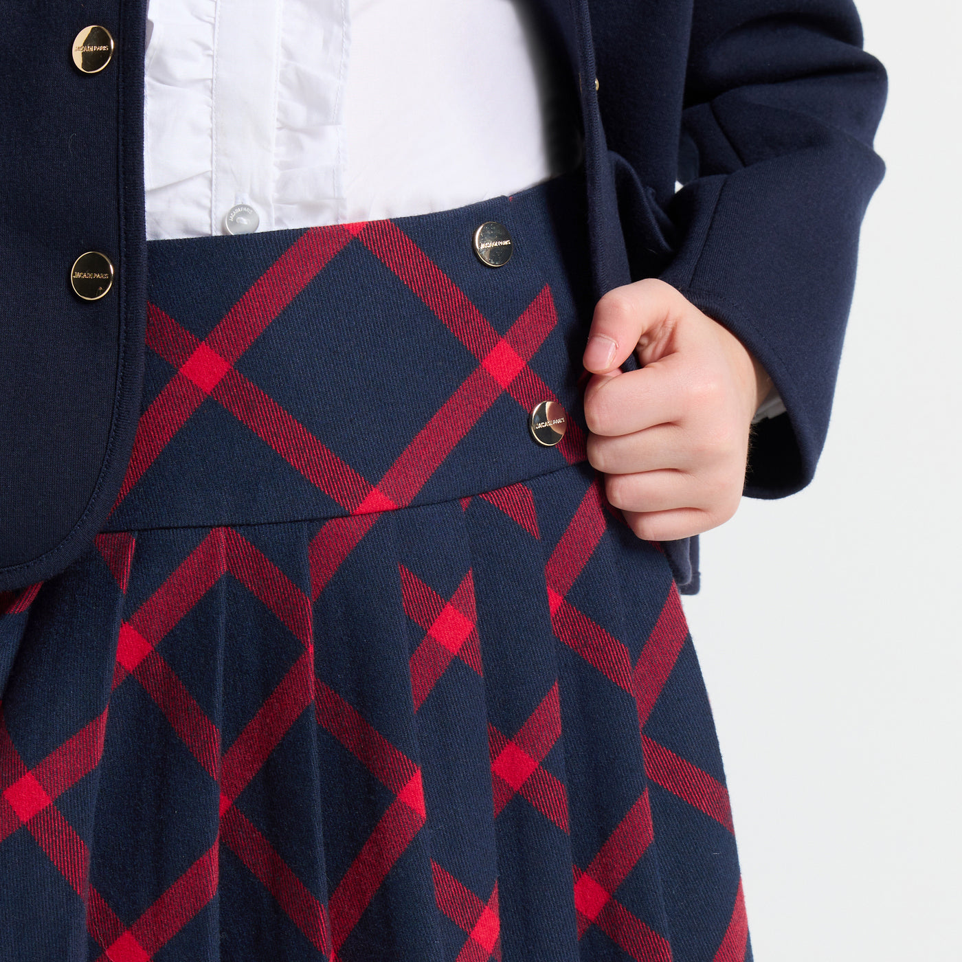 Girl plaid skirt