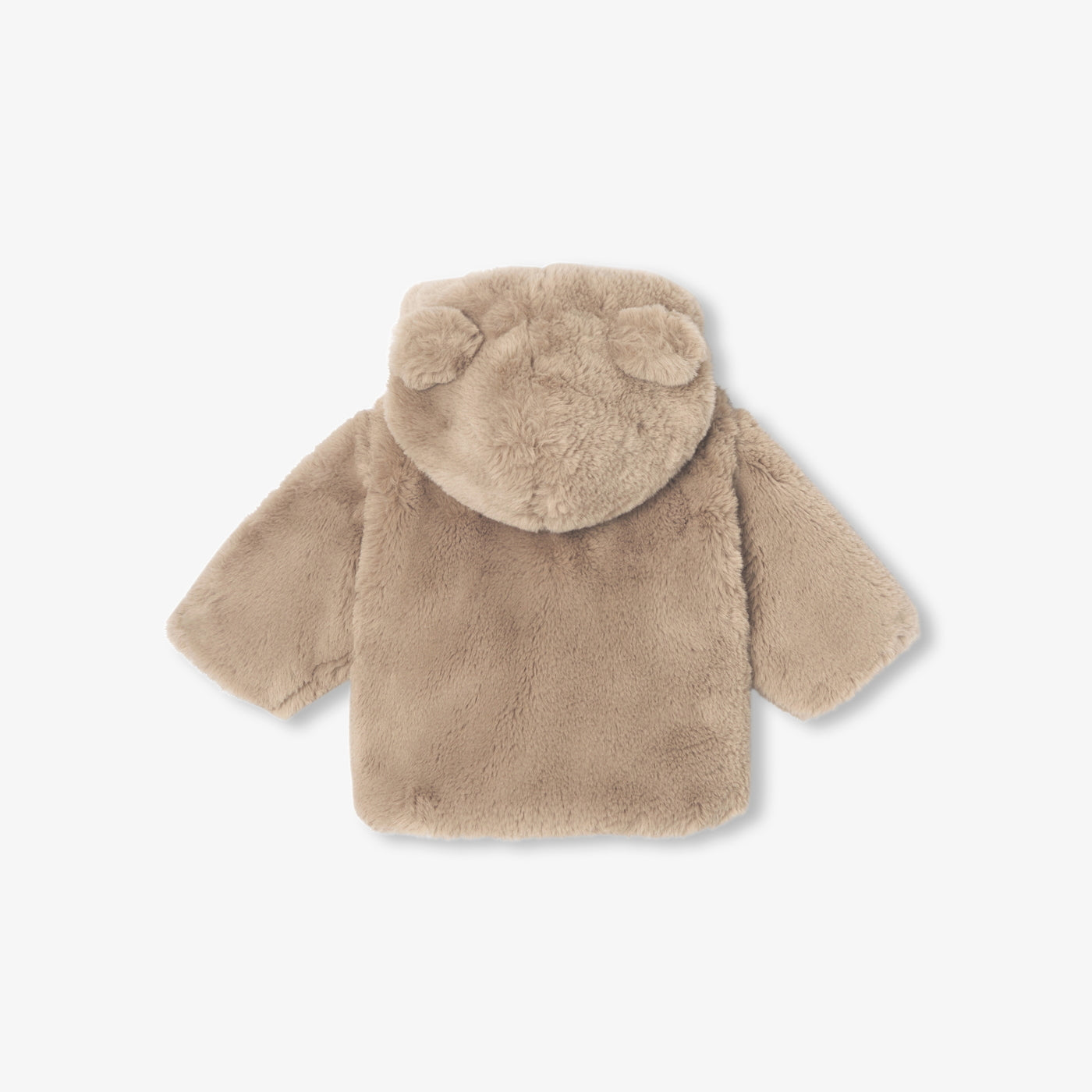Baby coat in faux fur