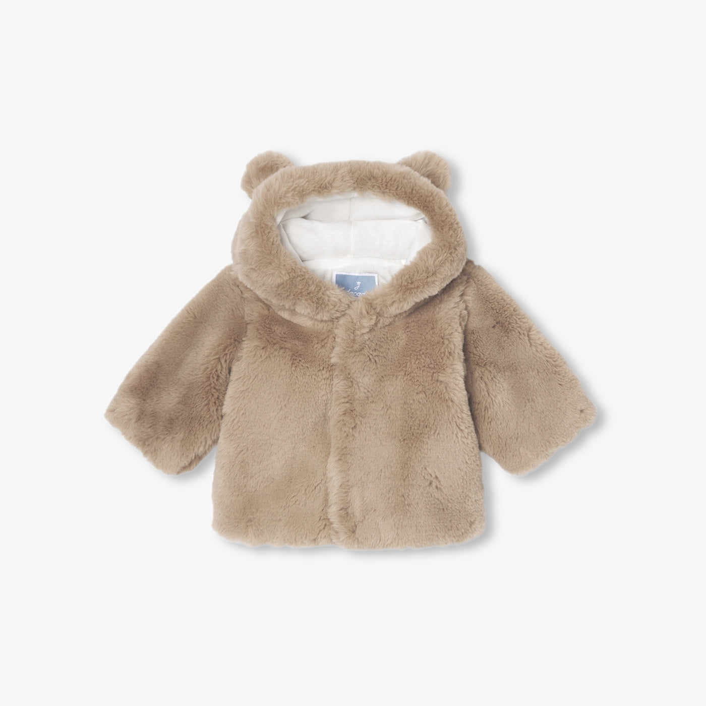 Baby coat in faux fur
