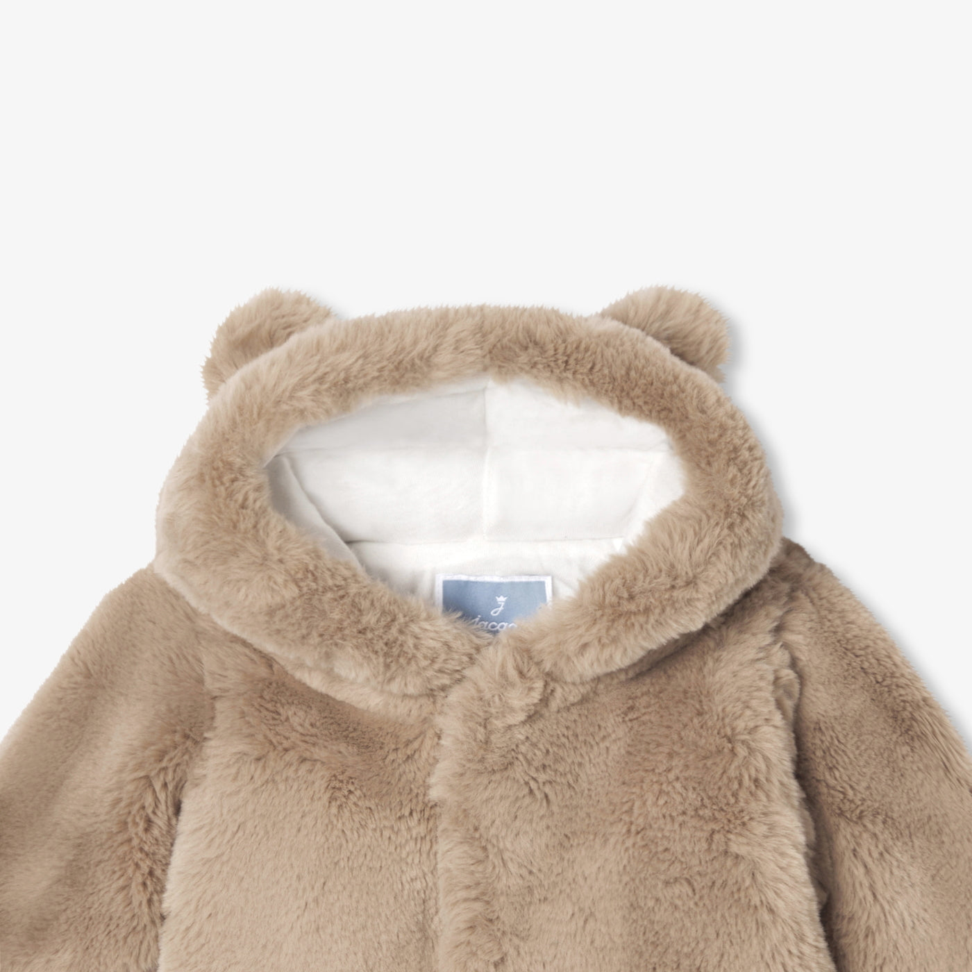 Baby coat in faux fur