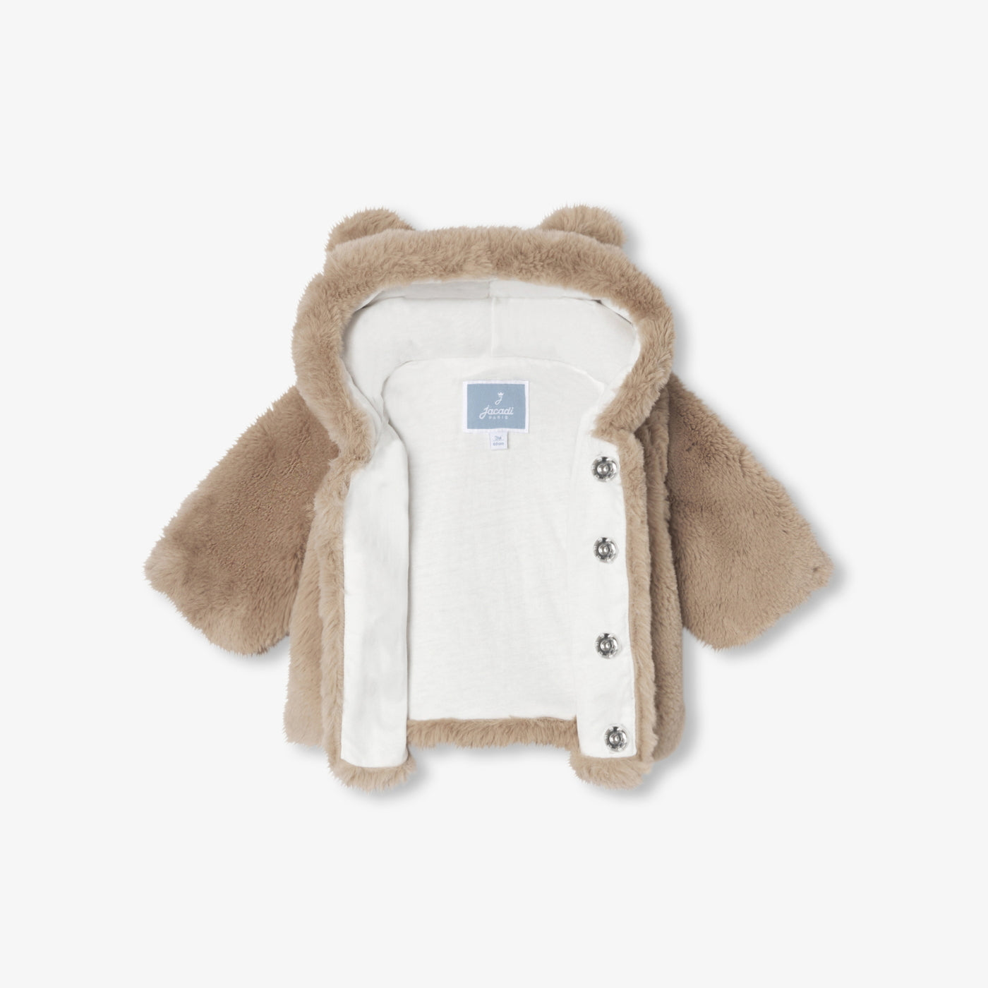 Baby coat in faux fur
