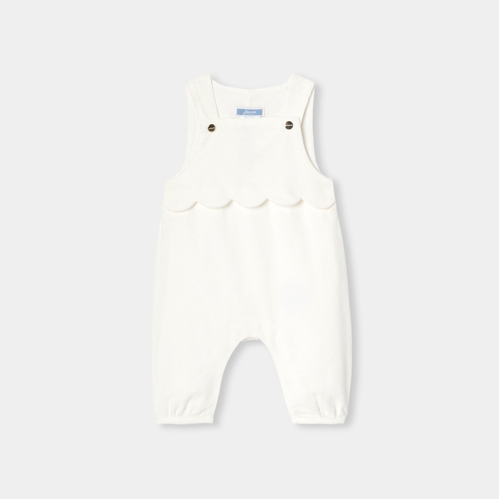 Baby girl velvet overalls