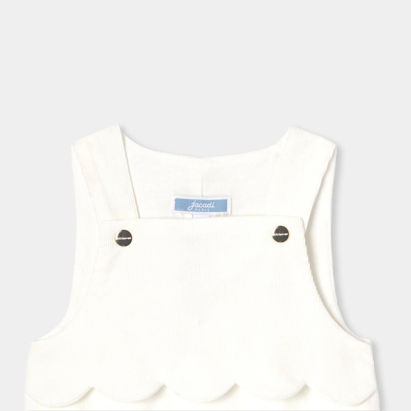 Baby girl velvet overalls