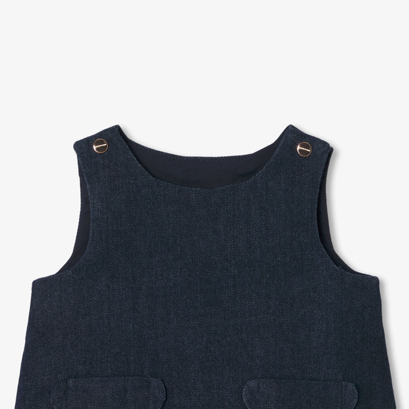 Baby girl denim pinafore dress