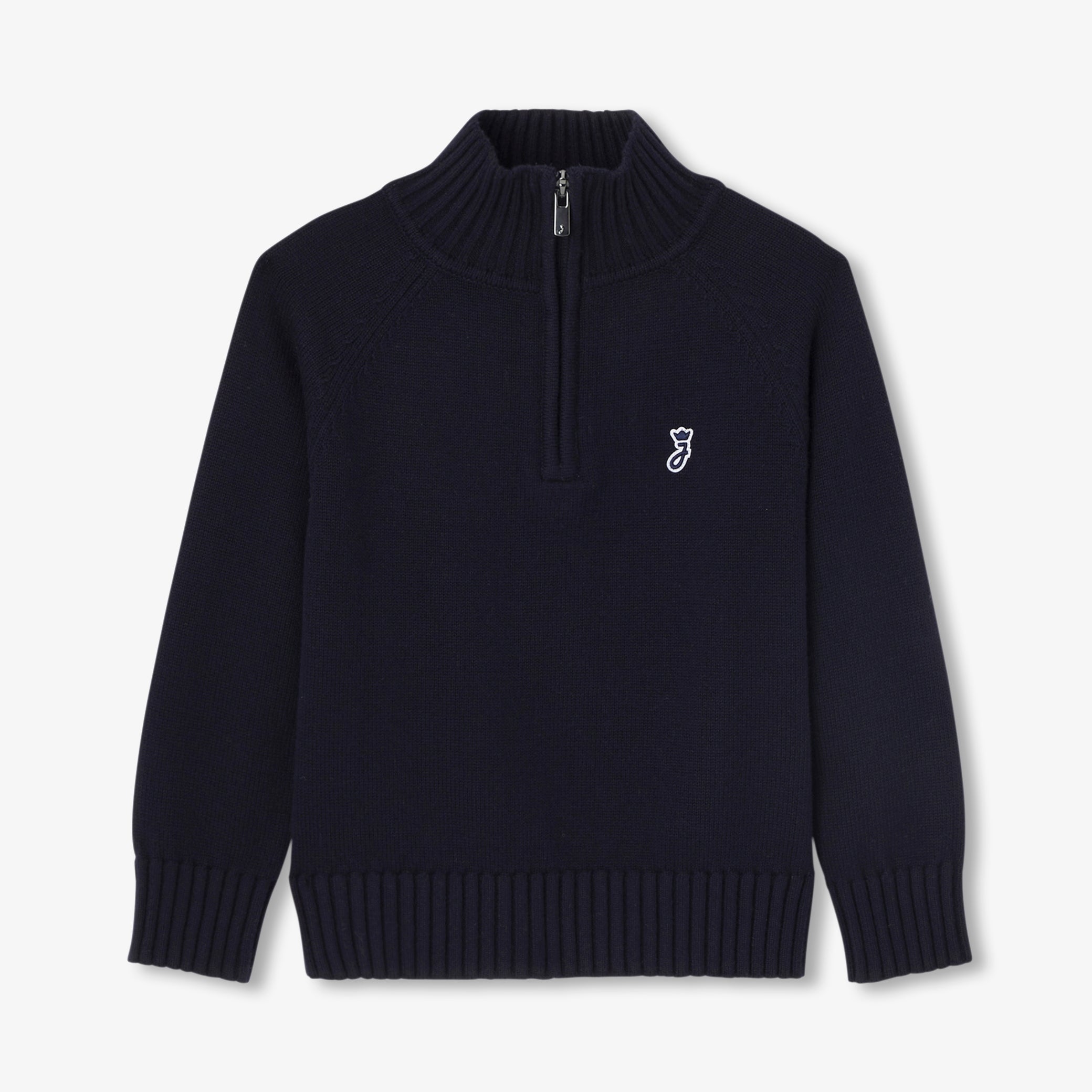 Boy sweater with trucker collar