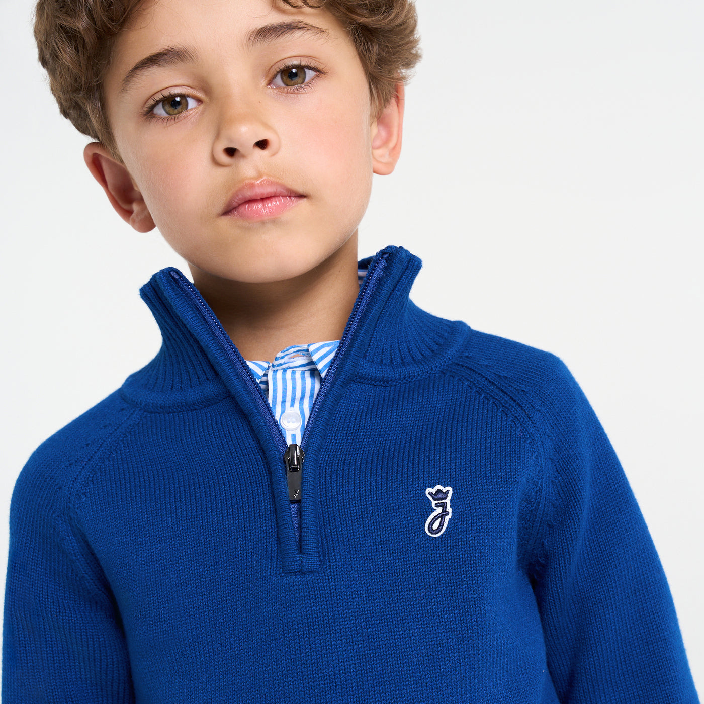 Pull enfant garçon col camionneur