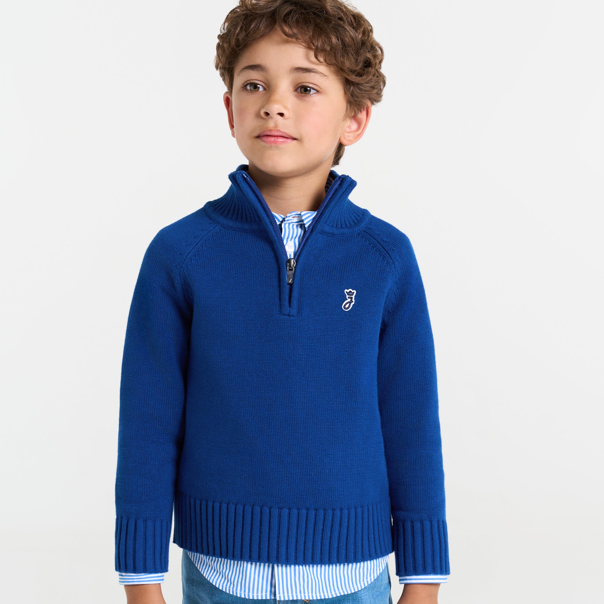 Pull enfant garçon col camionneur