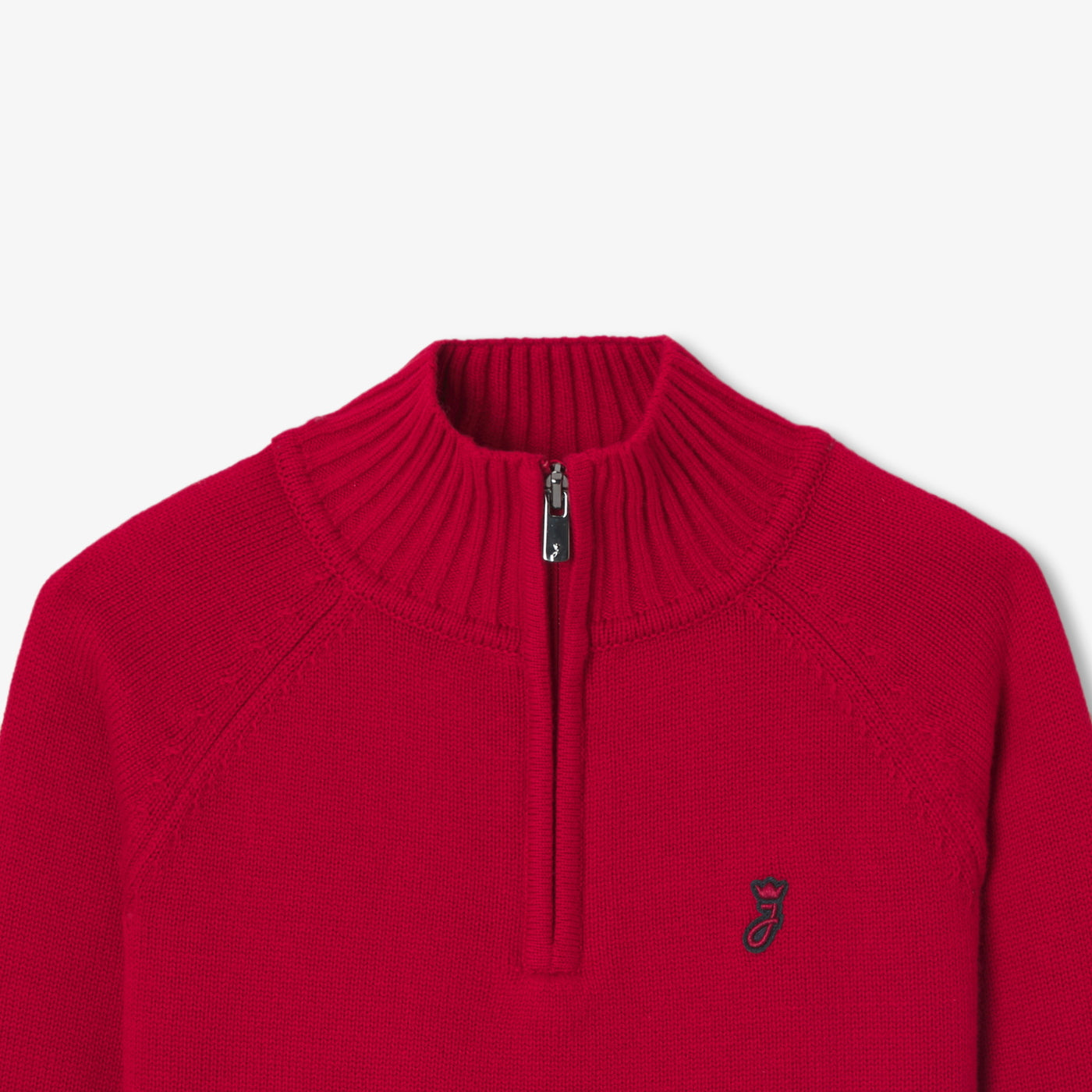 Boy sweater with trucker collar