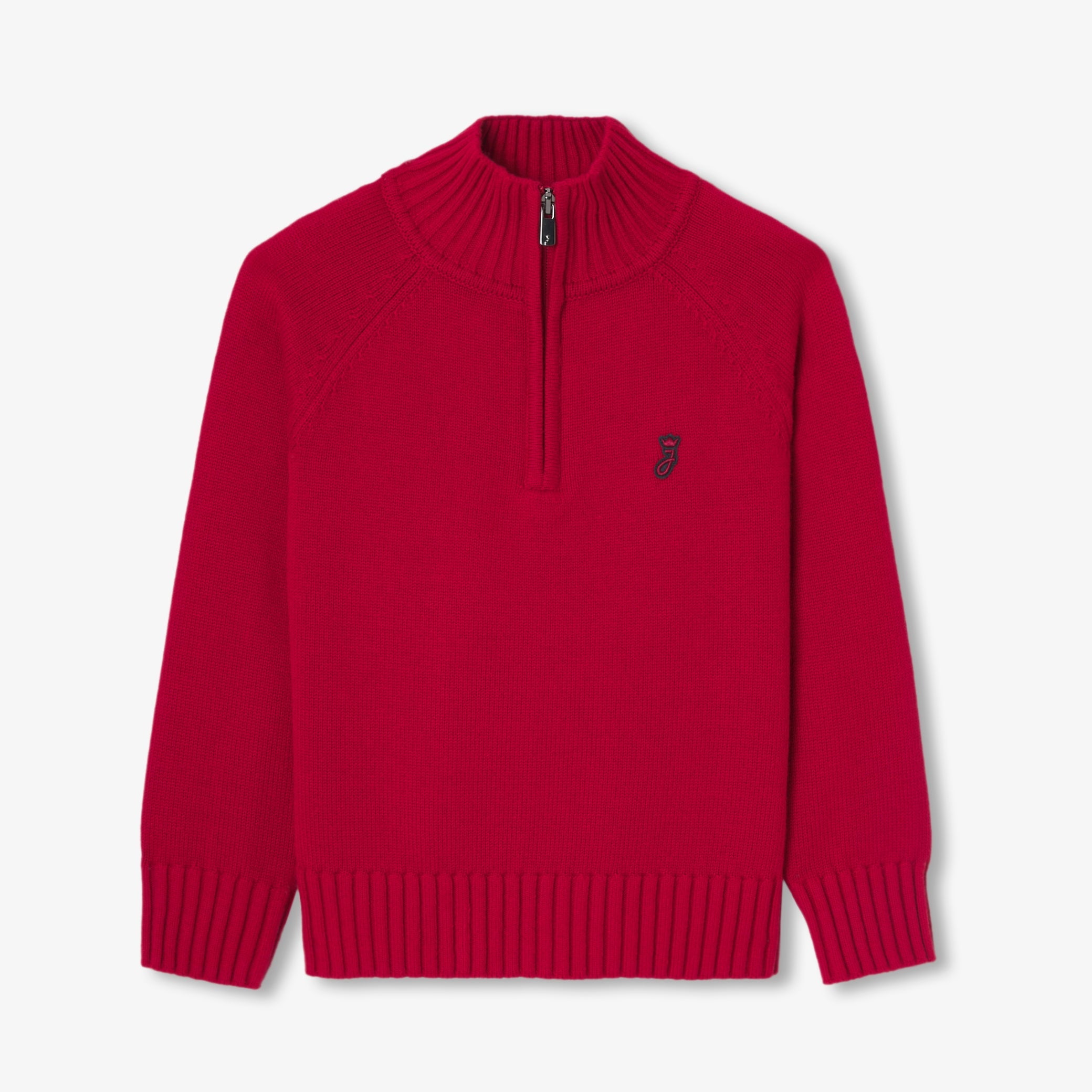 Boy sweater with trucker collar